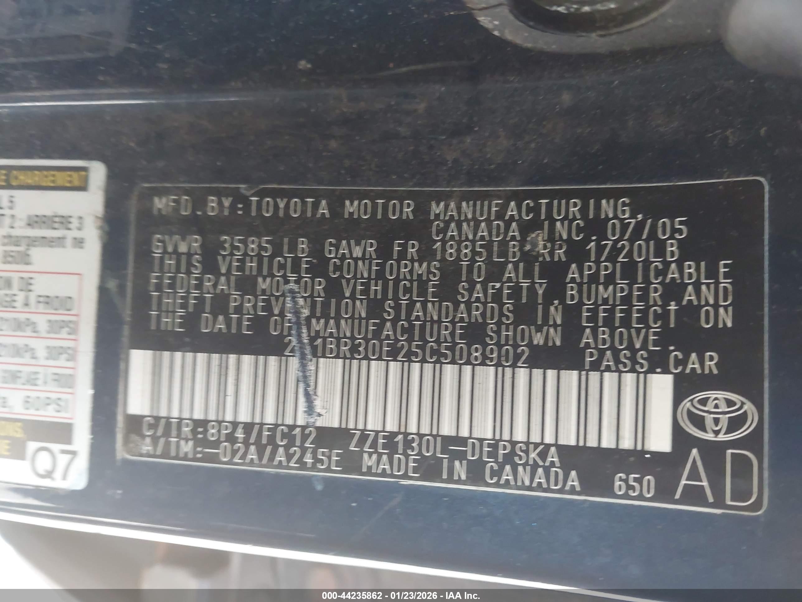 TOYOTA COROLLA image 9