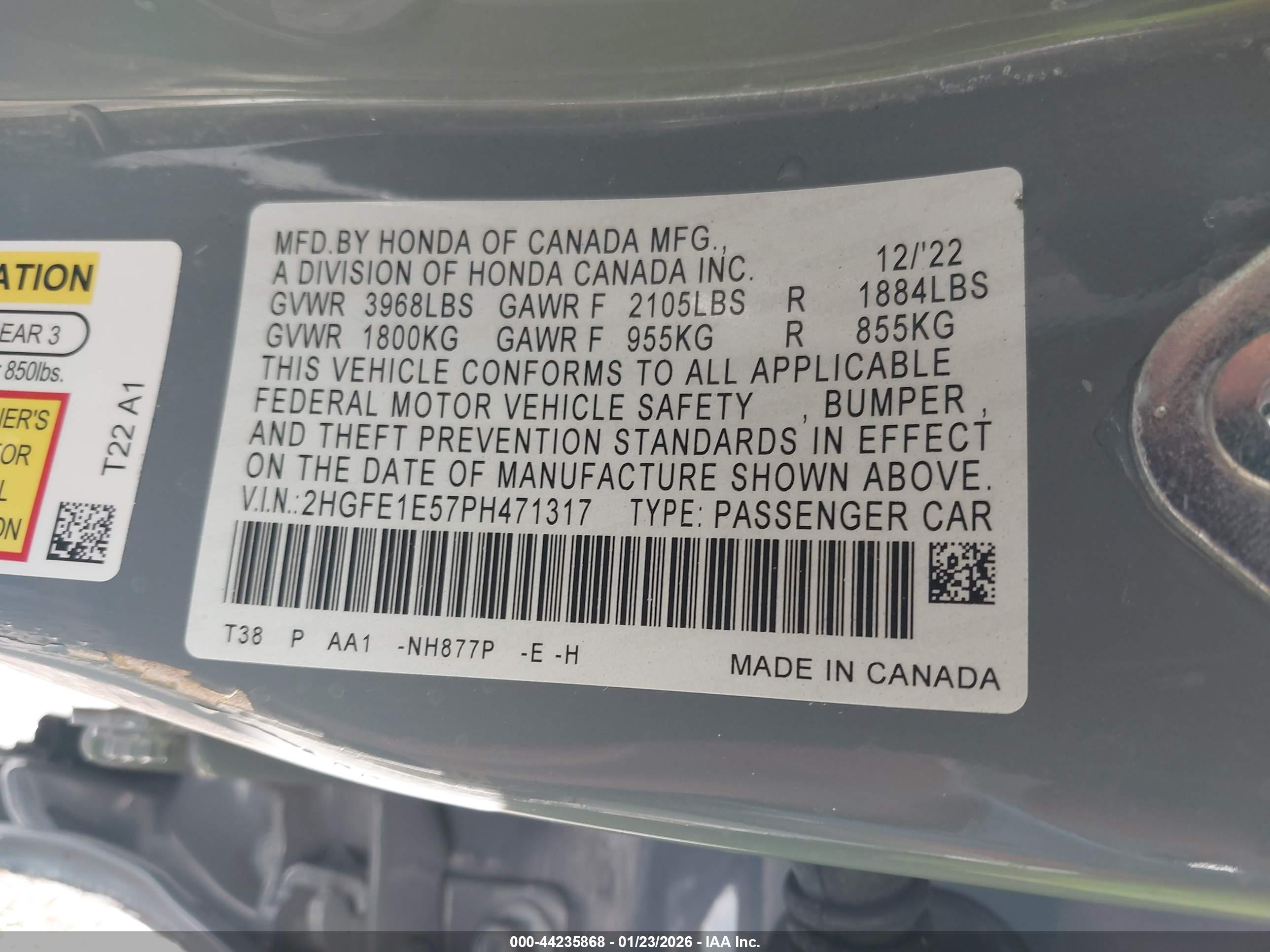 HONDA CIVIC image 9