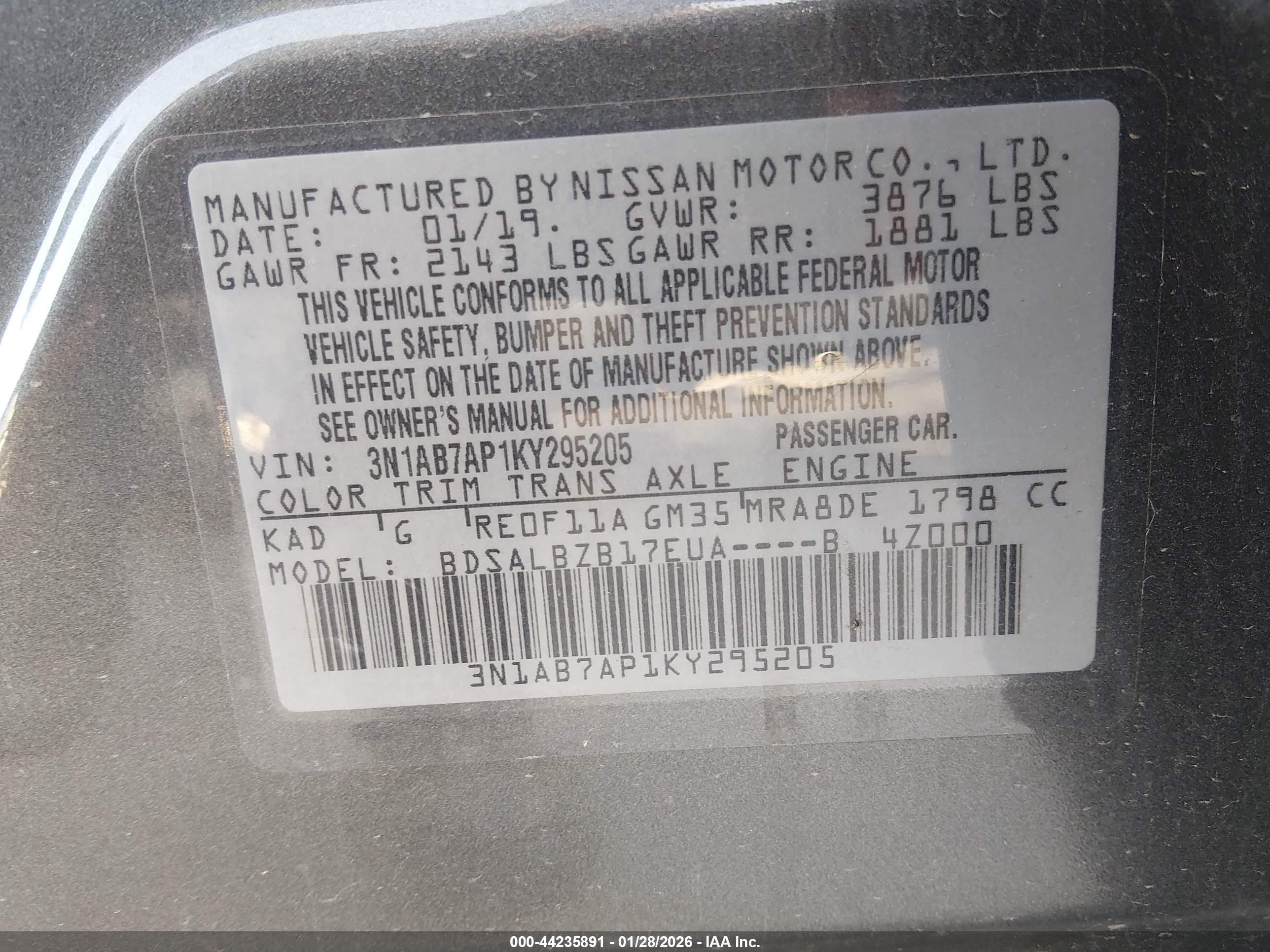 NISSAN SENTRA image 9