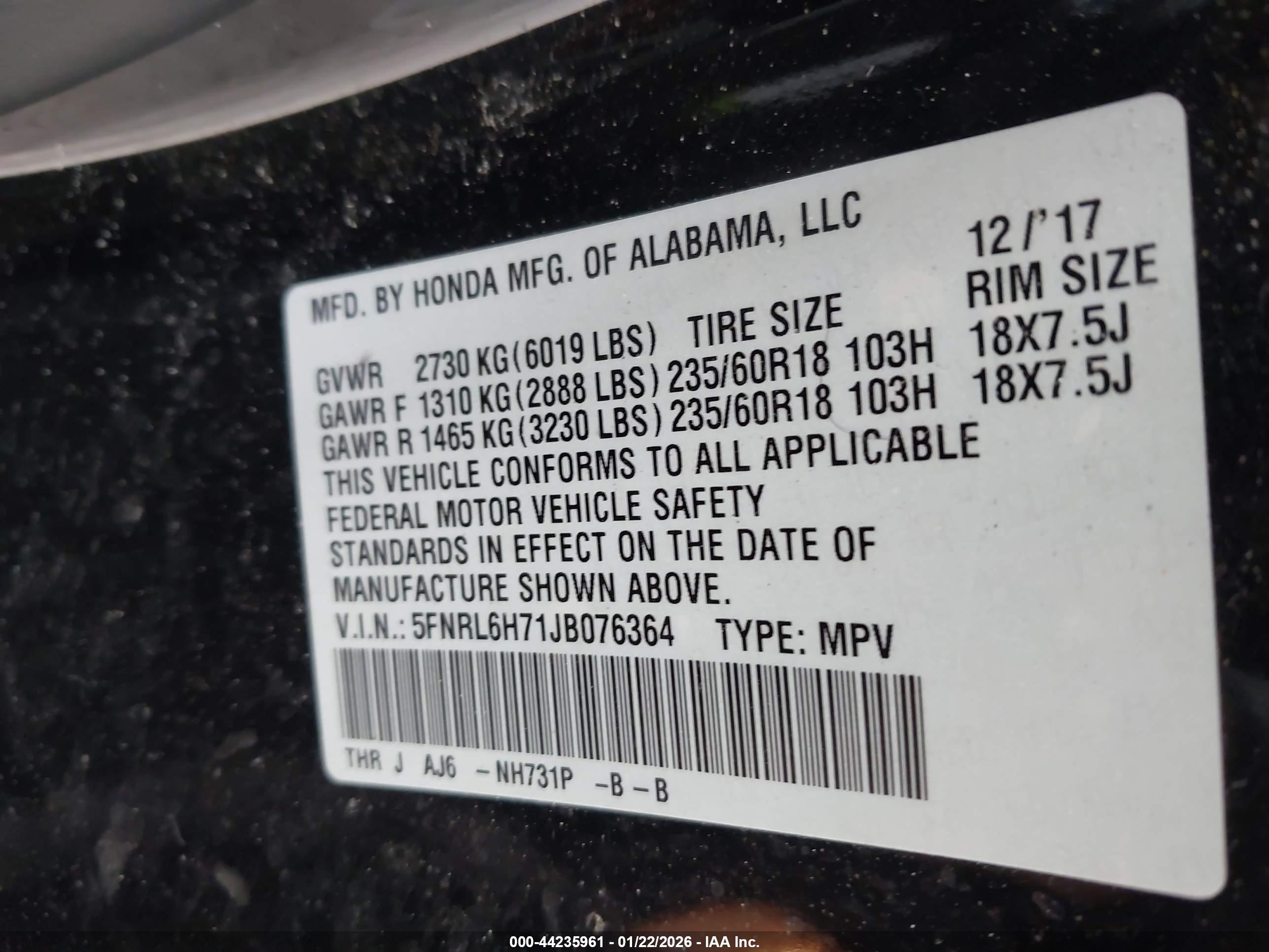 HONDA ODYSSEY image 9