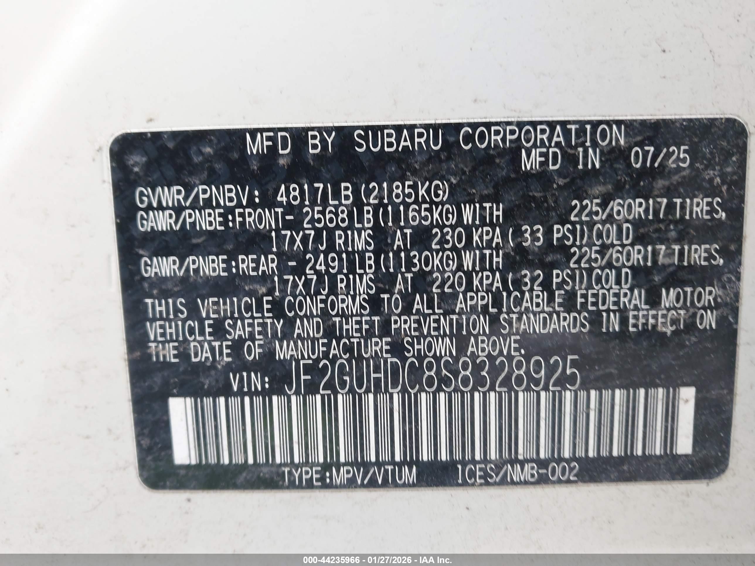 SUBARU CROSSTREK image 9