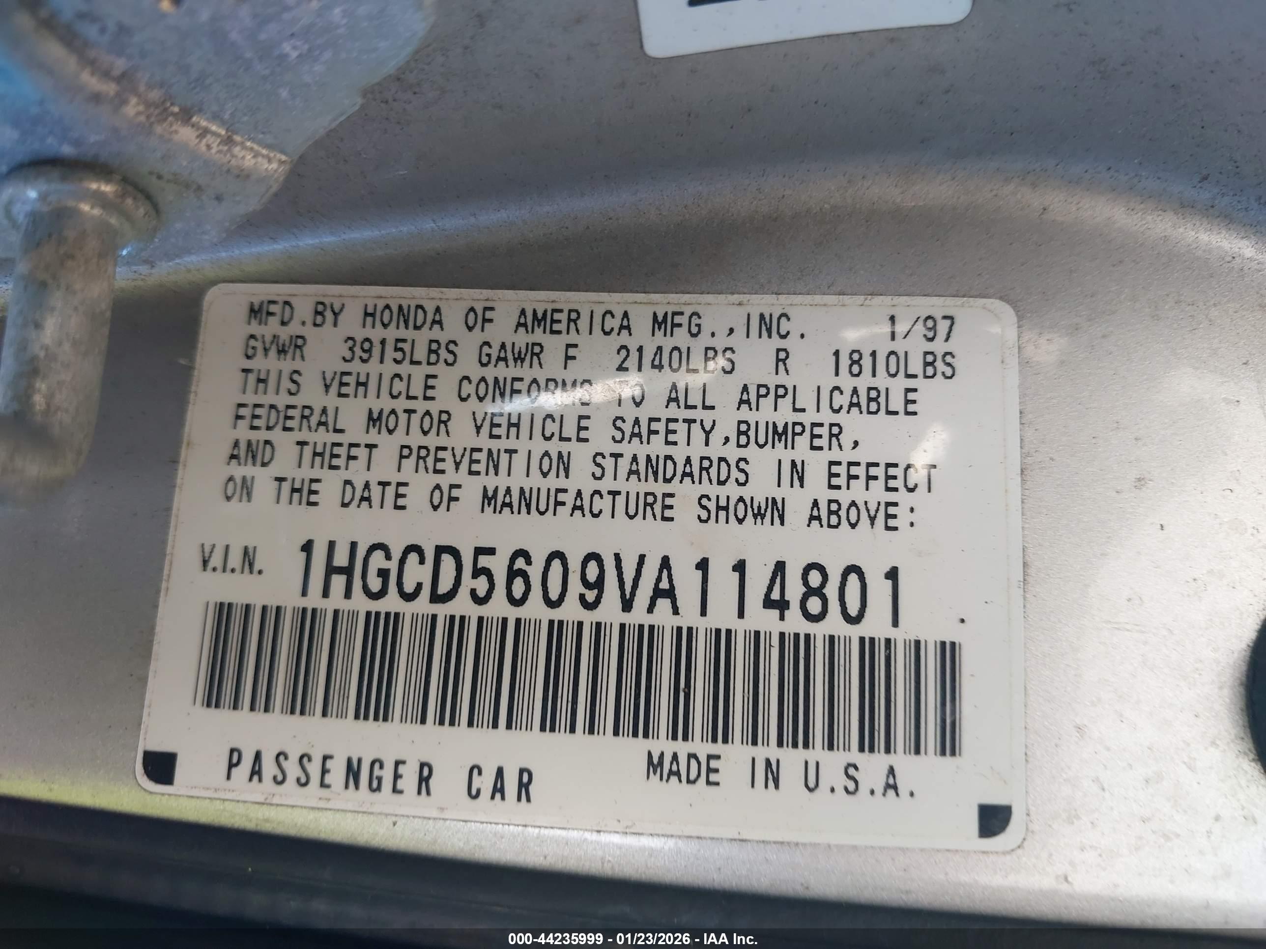 HONDA ACCORD image 9