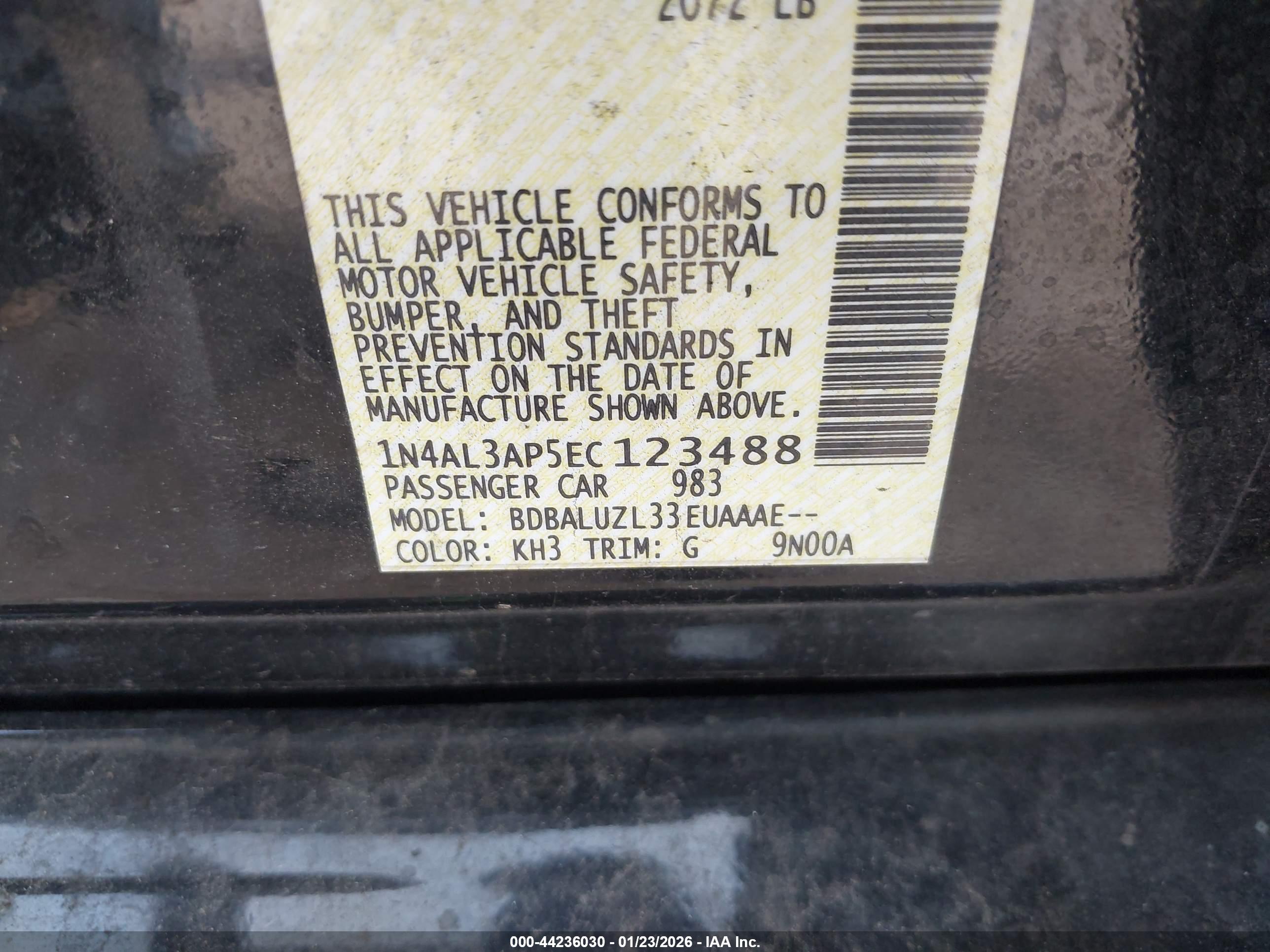 NISSAN ALTIMA image 9