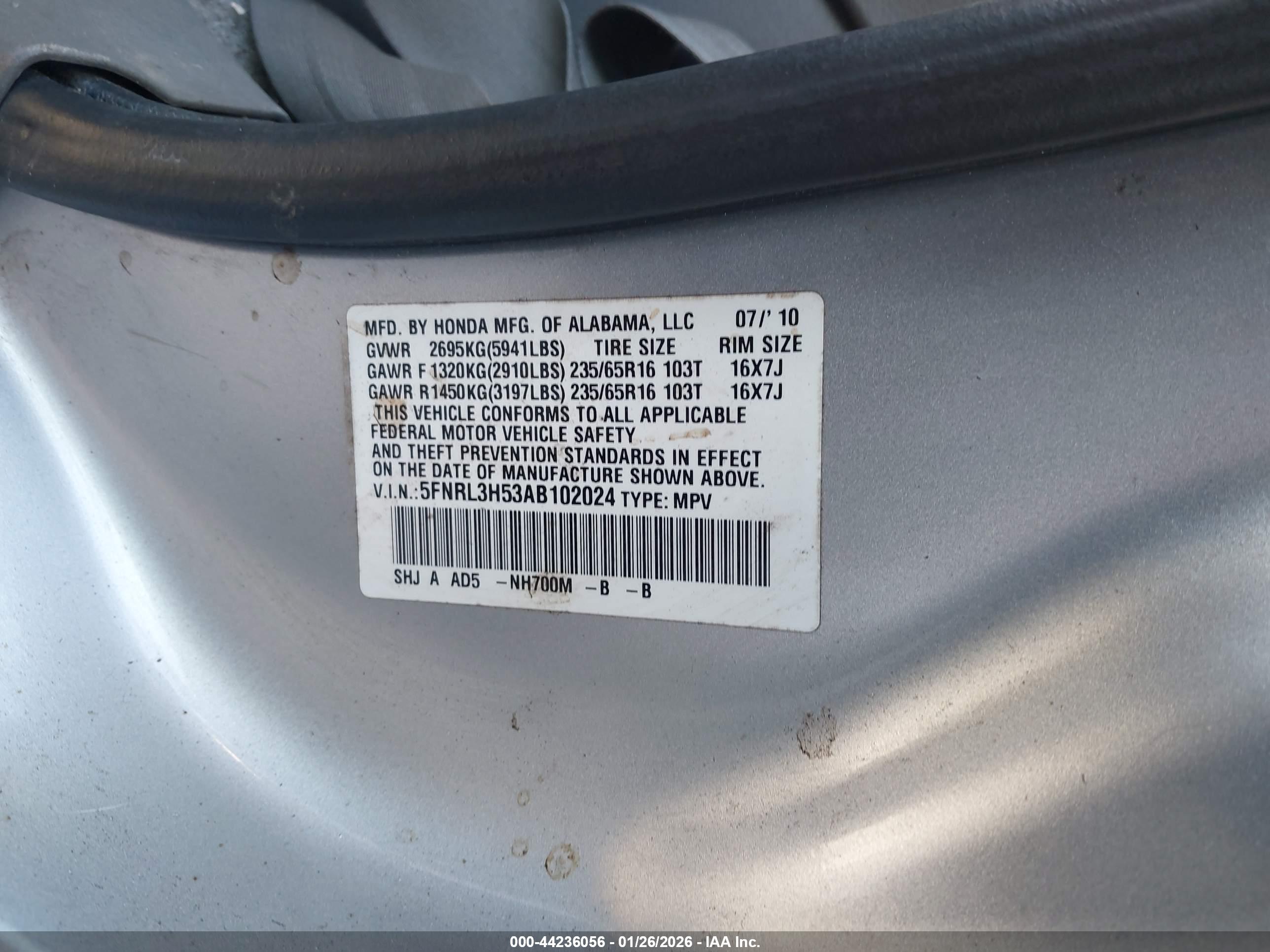 HONDA ODYSSEY image 9