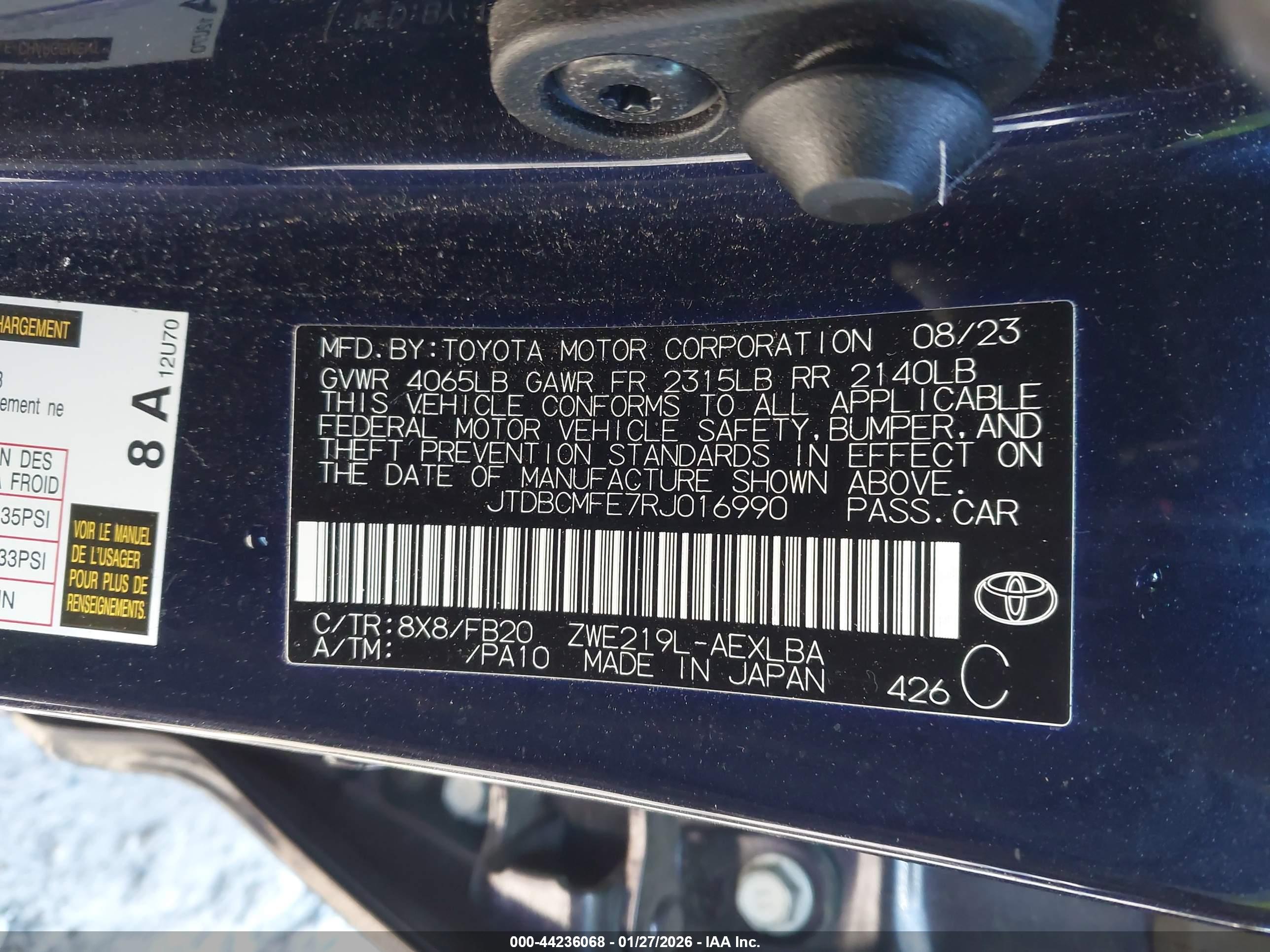 TOYOTA COROLLA image 9
