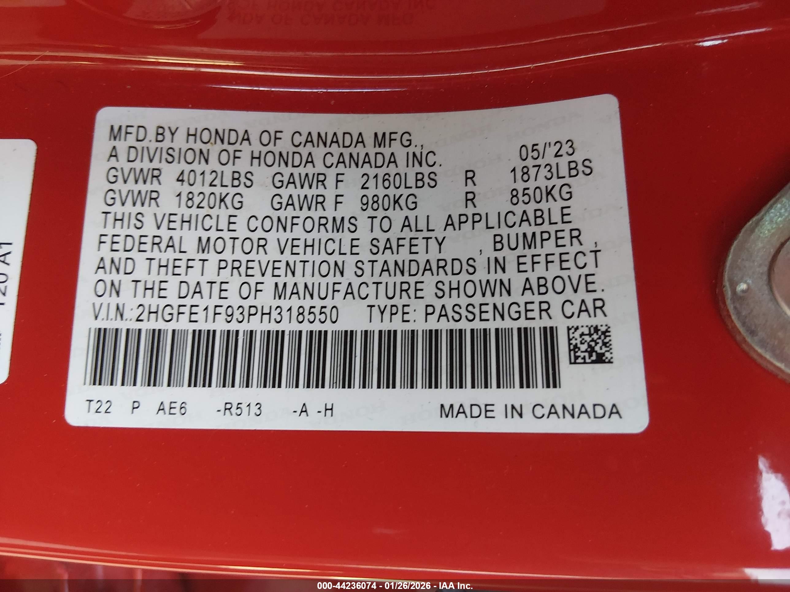 HONDA CIVIC image 9