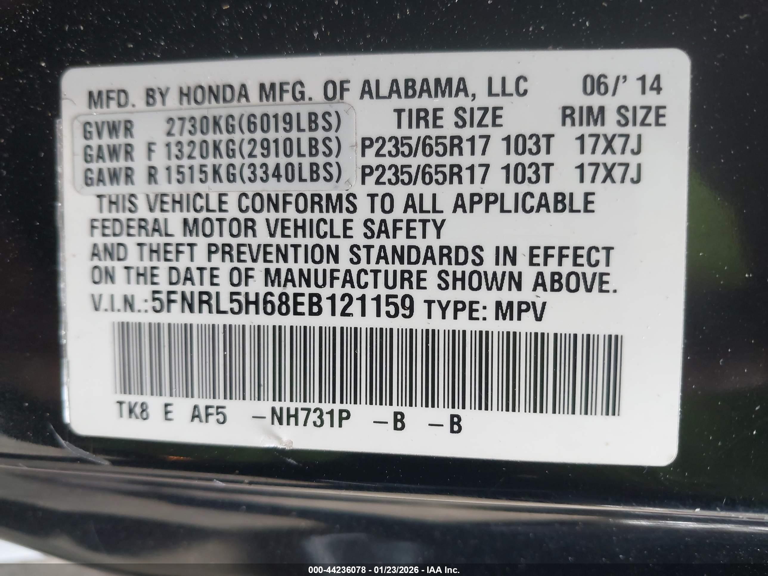 HONDA ODYSSEY image 9
