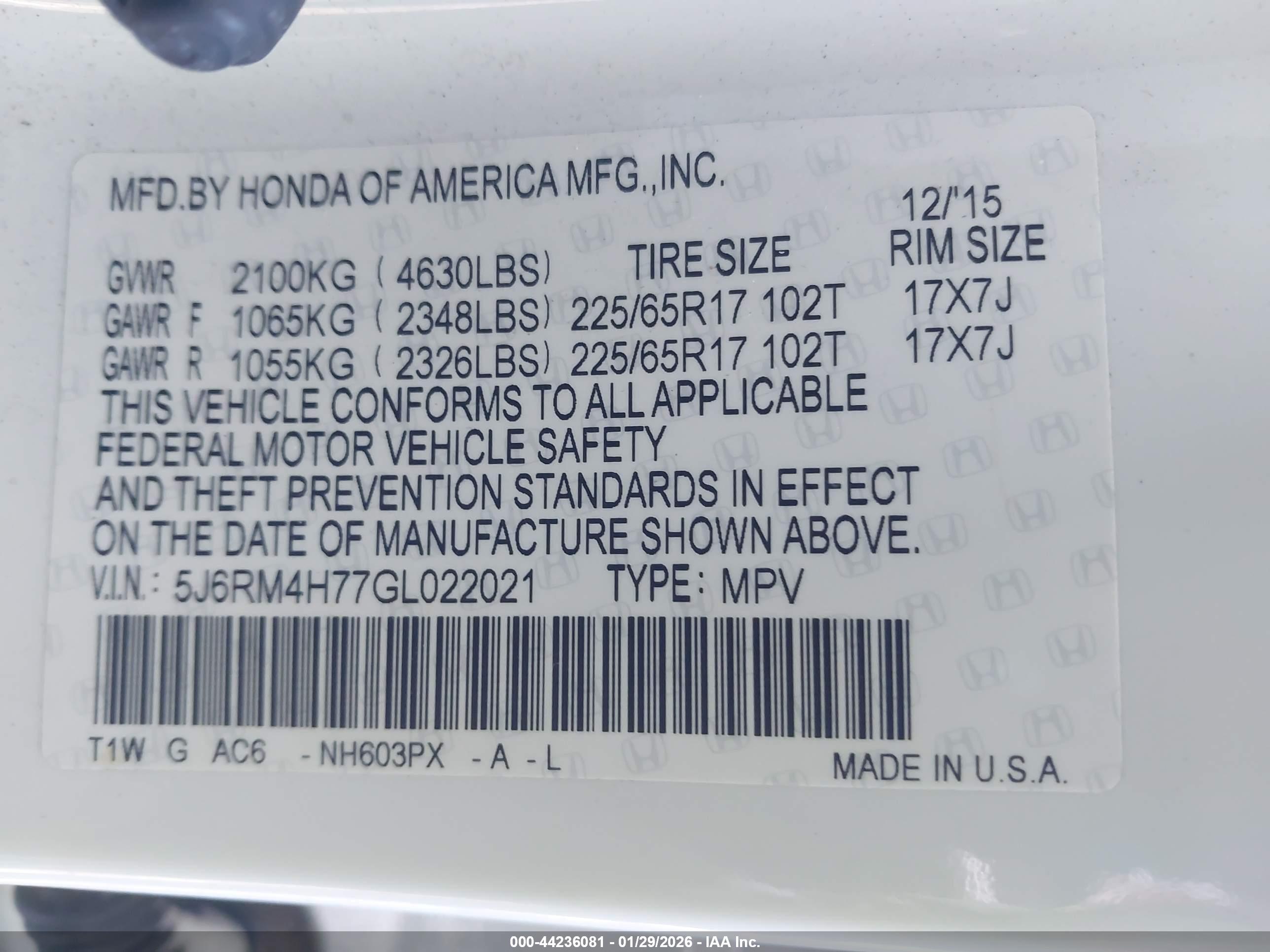 HONDA CR-V image 9