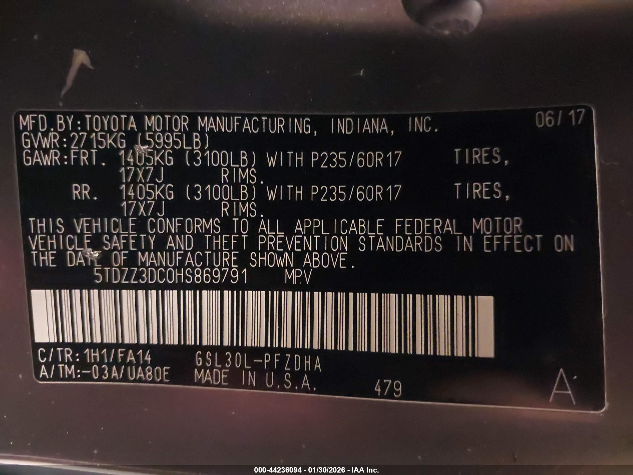 TOYOTA SIENNA image 9