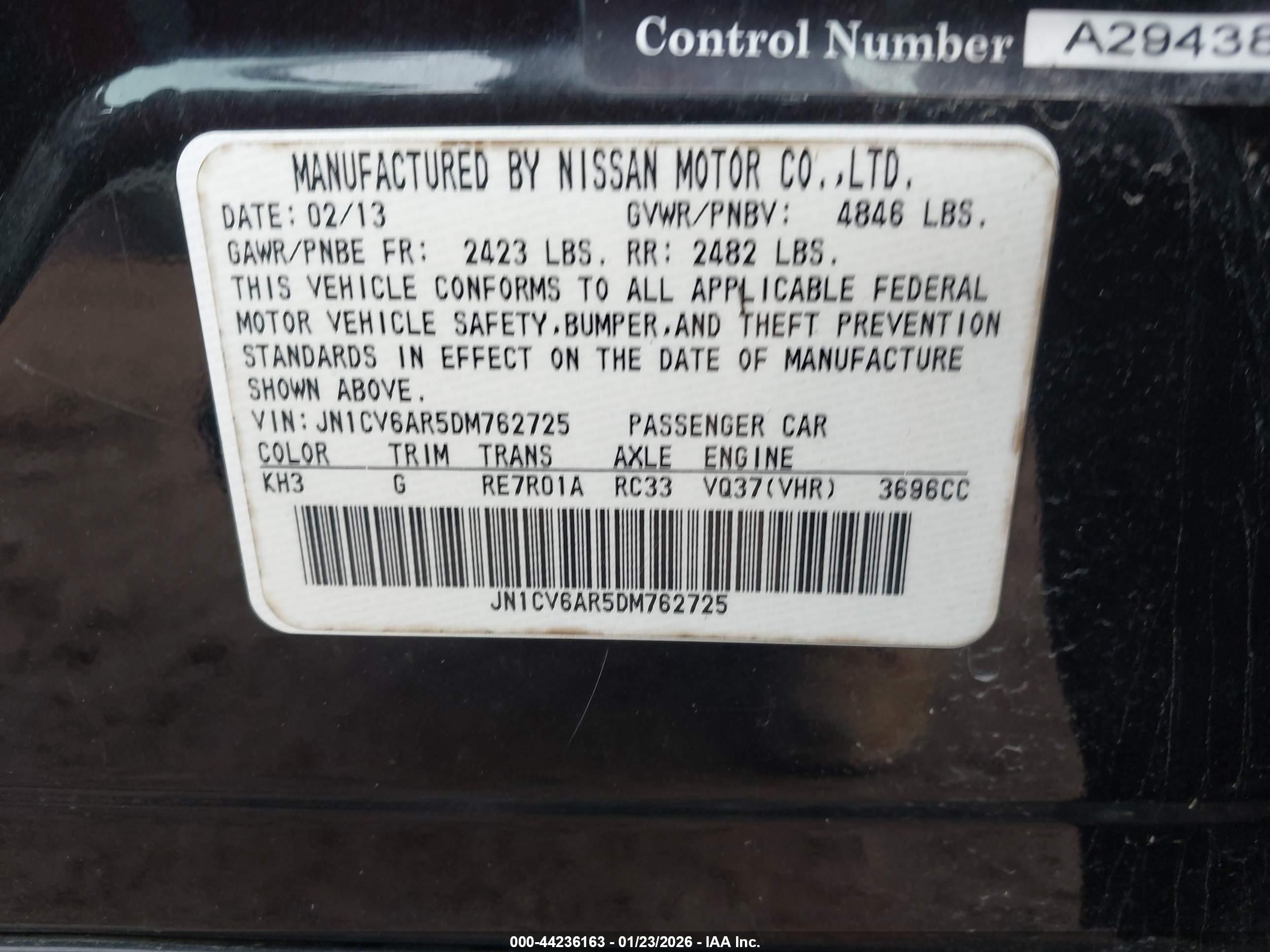 INFINITI G37X image 9
