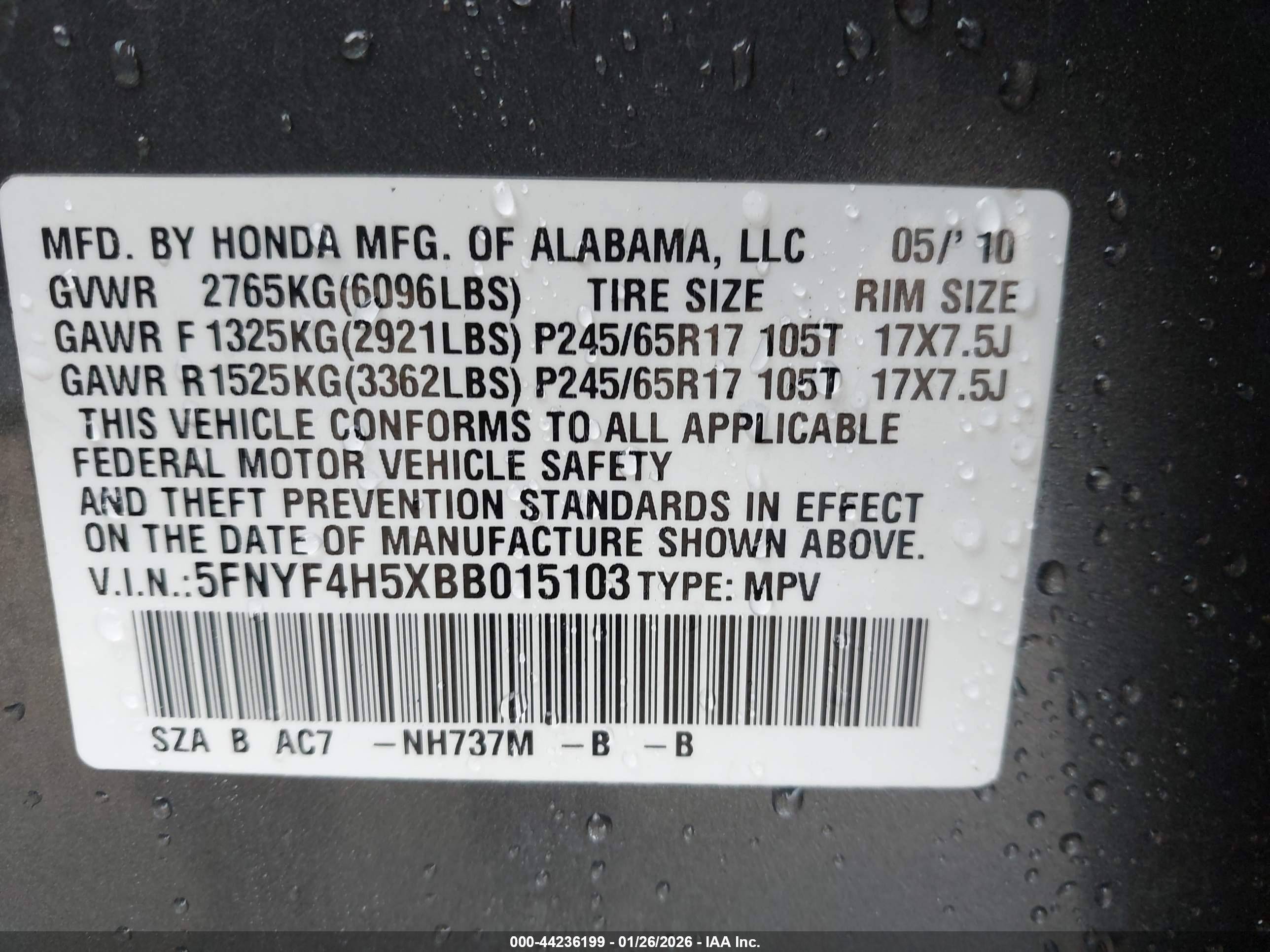 HONDA PILOT image 9