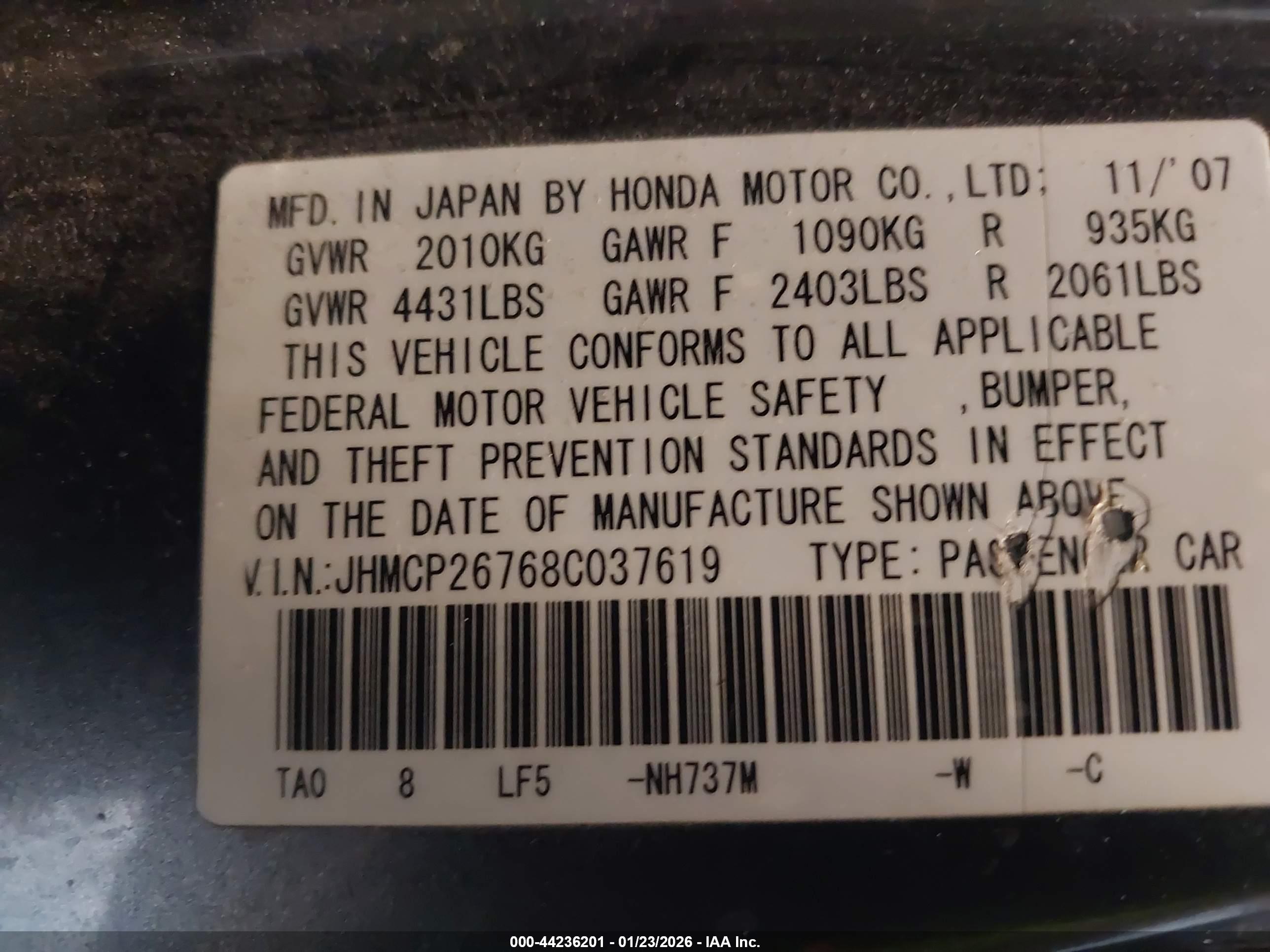 HONDA ACCORD image 9