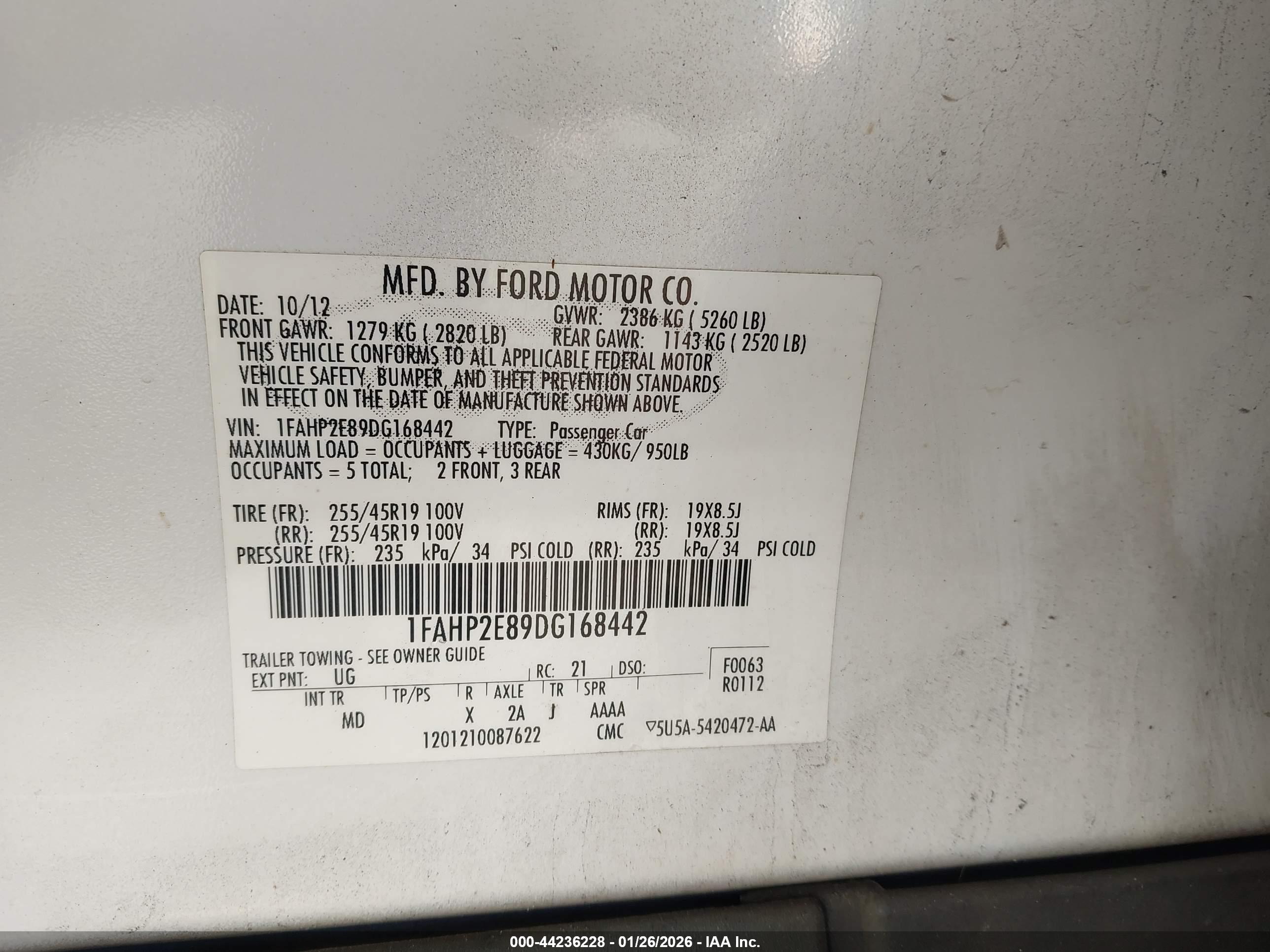 FORD TAURUS image 9