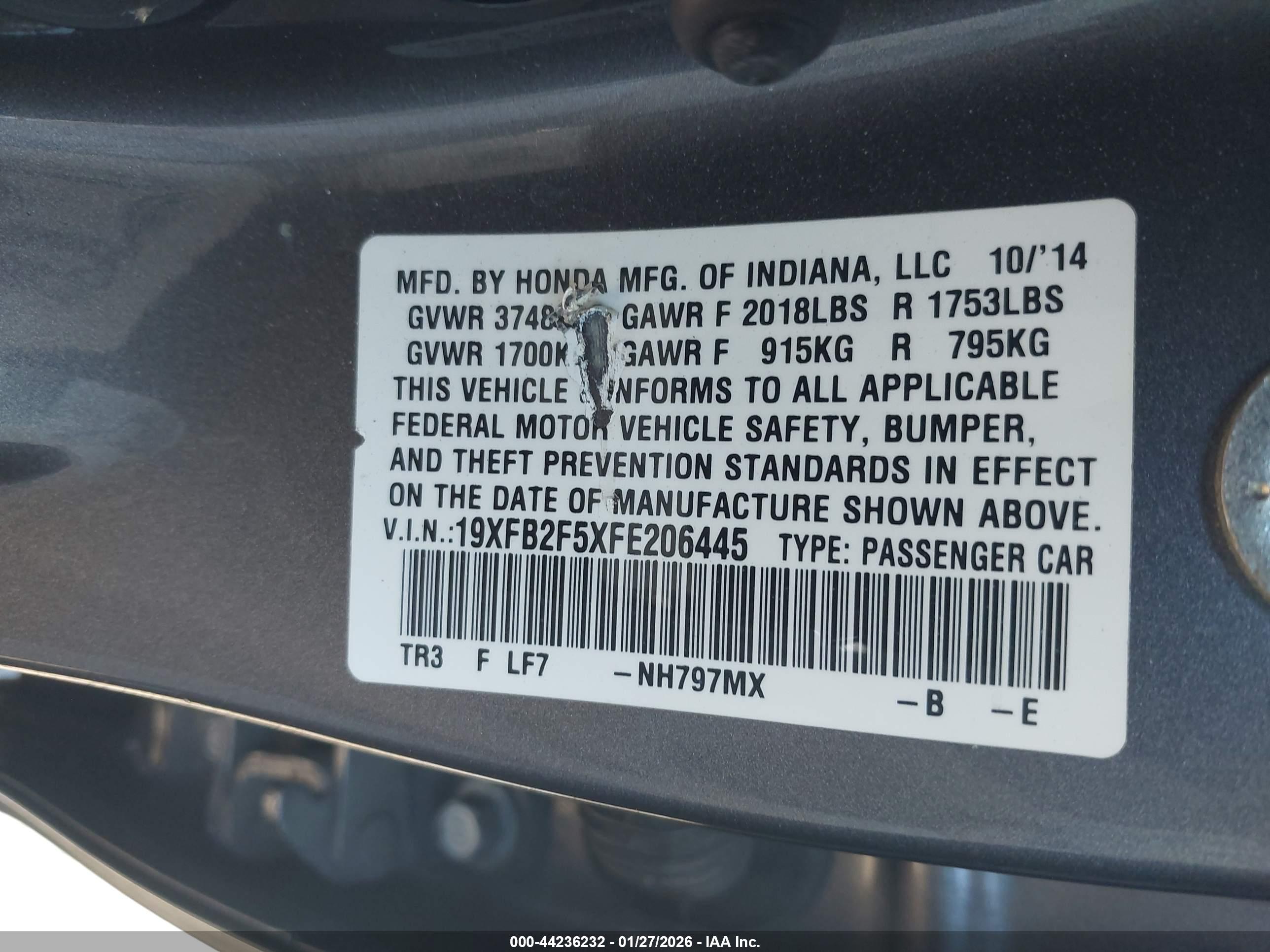 HONDA CIVIC image 9