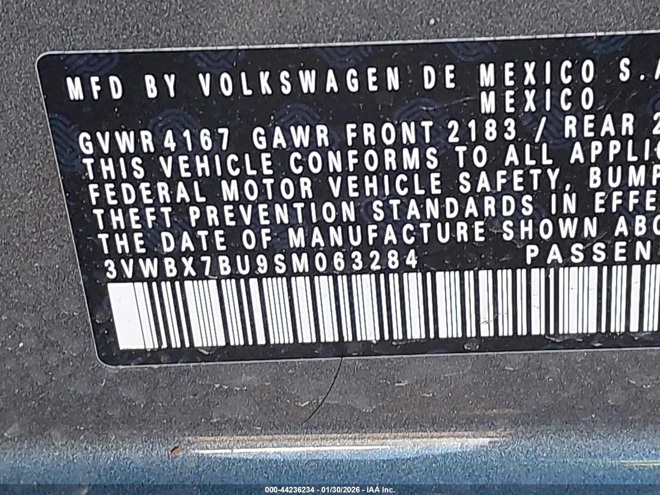 VOLKSWAGEN JETTA image 9