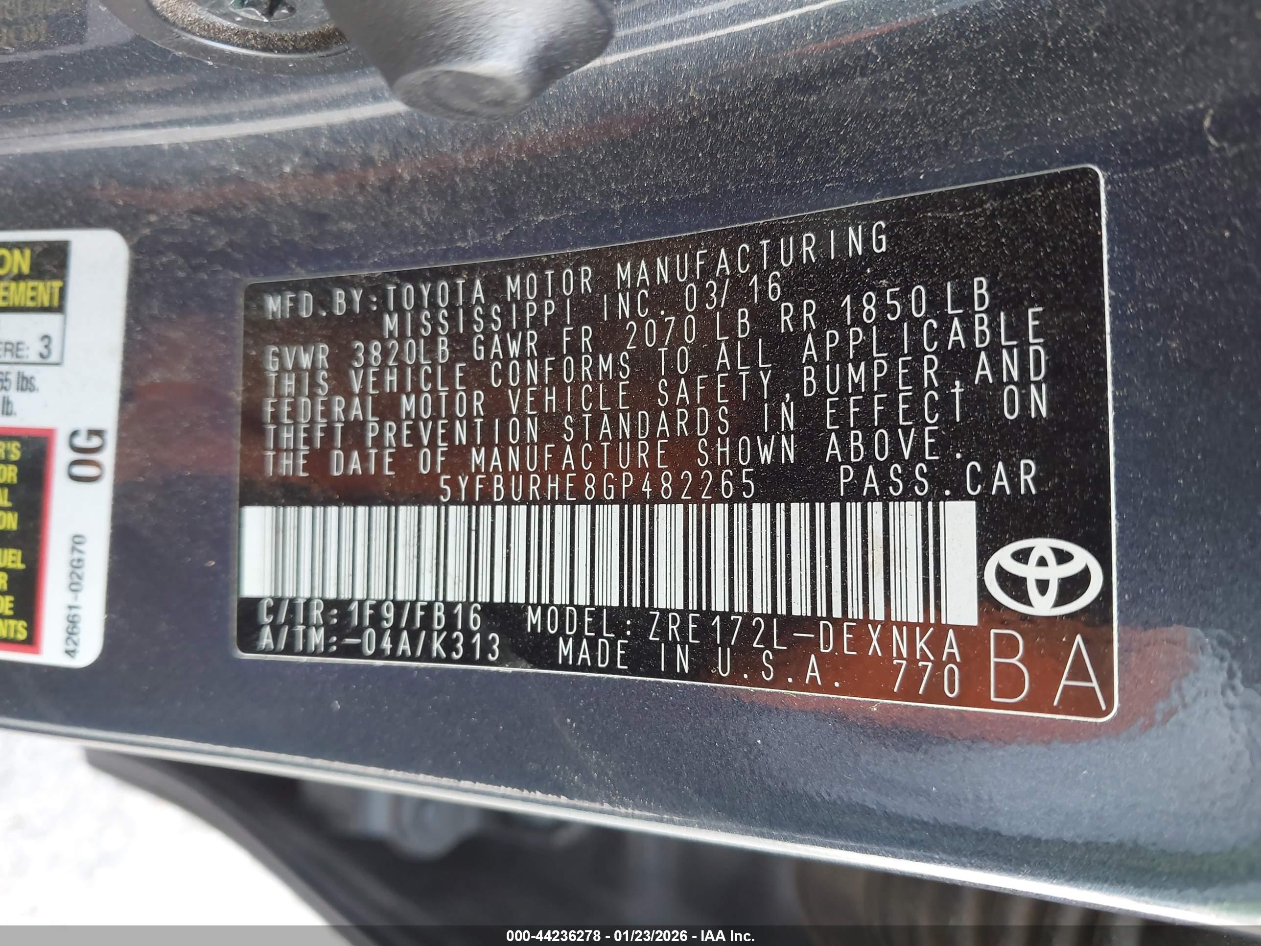 TOYOTA COROLLA image 9