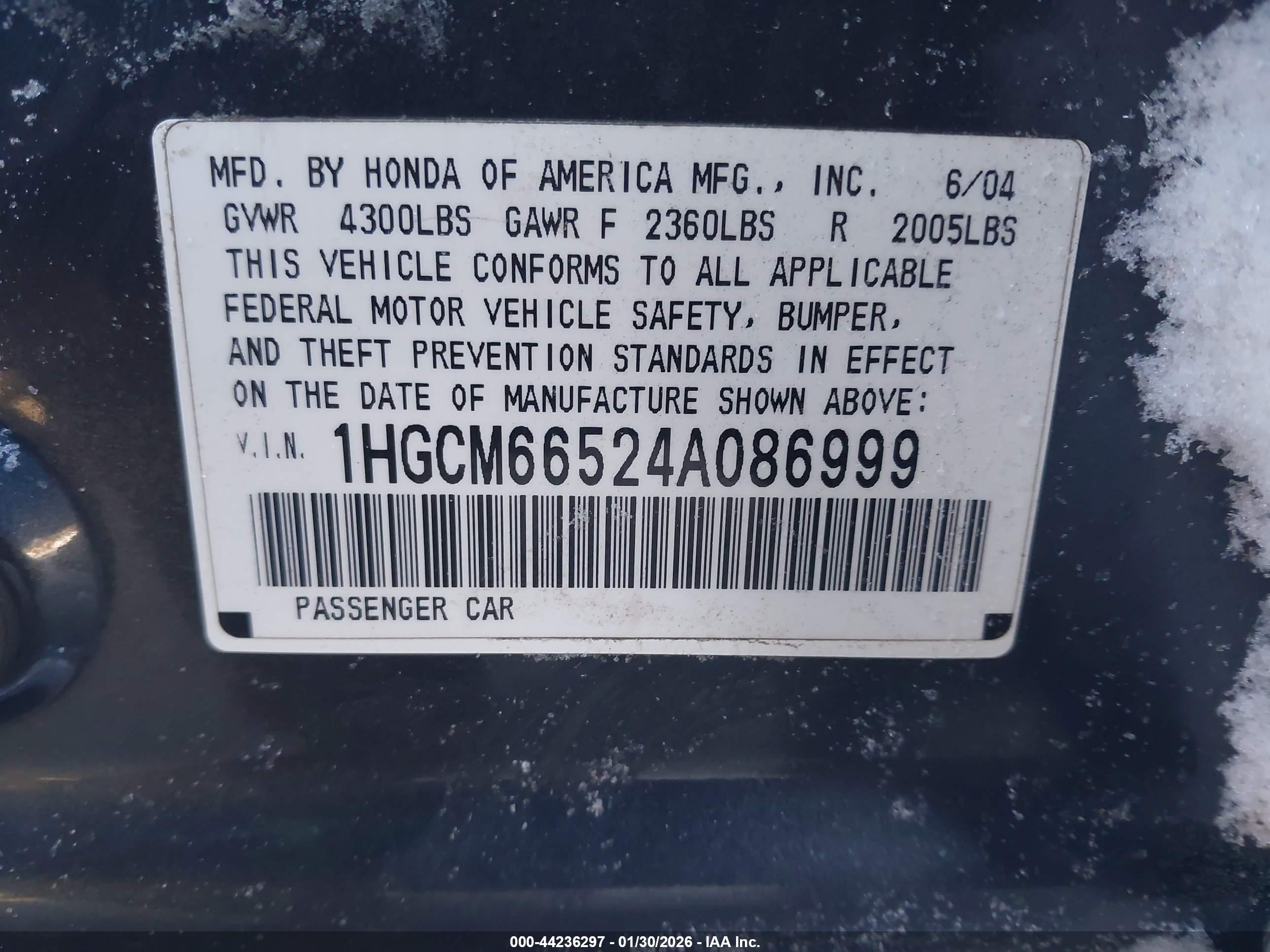 HONDA ACCORD image 9