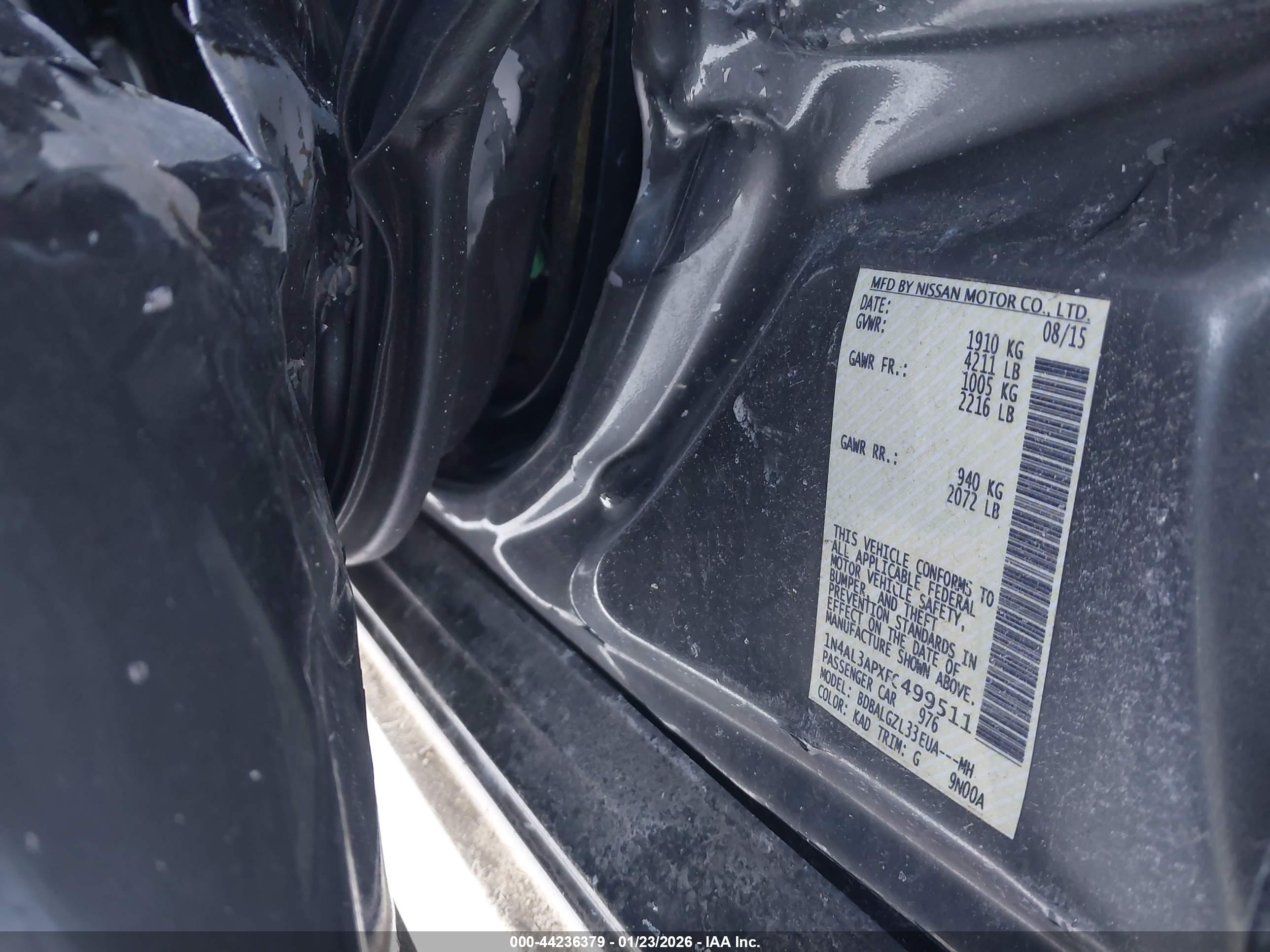 NISSAN ALTIMA image 9