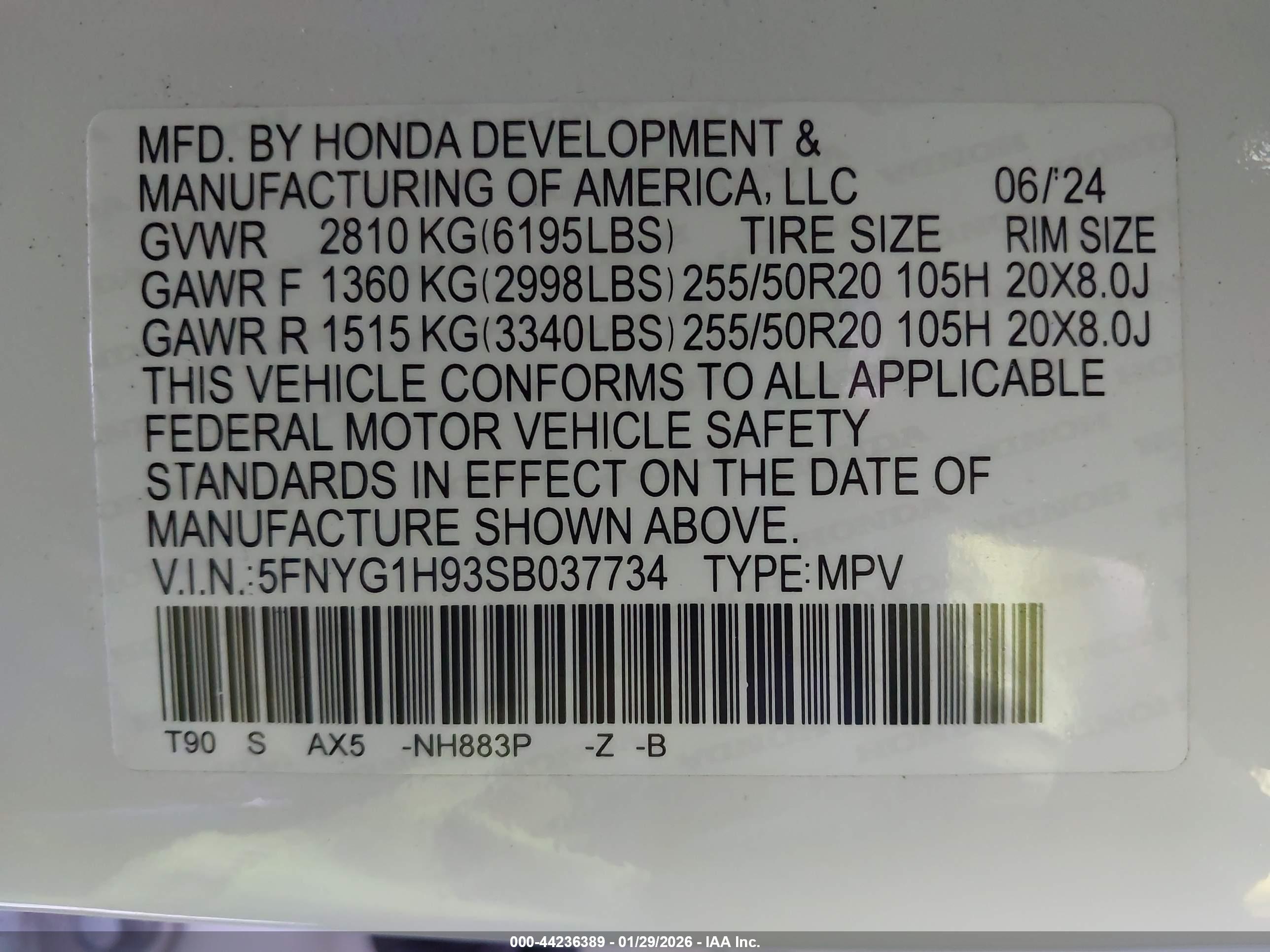 HONDA PILOT image 9
