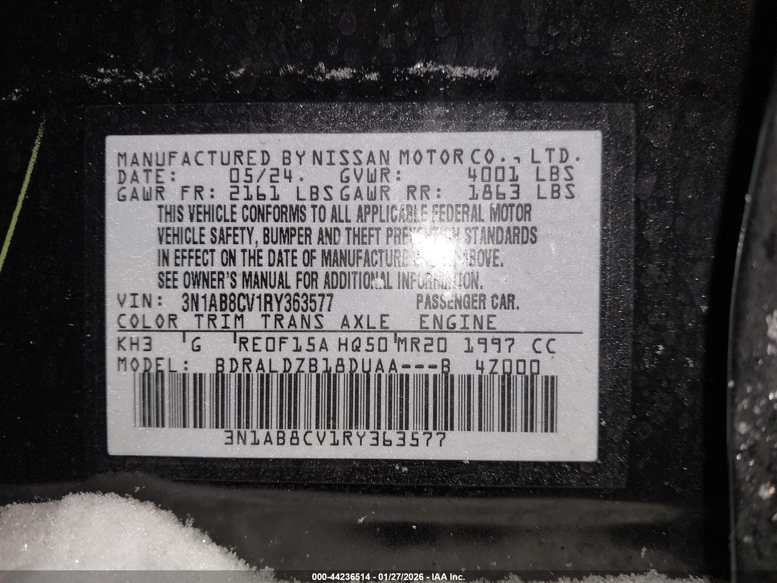 NISSAN SENTRA image 9
