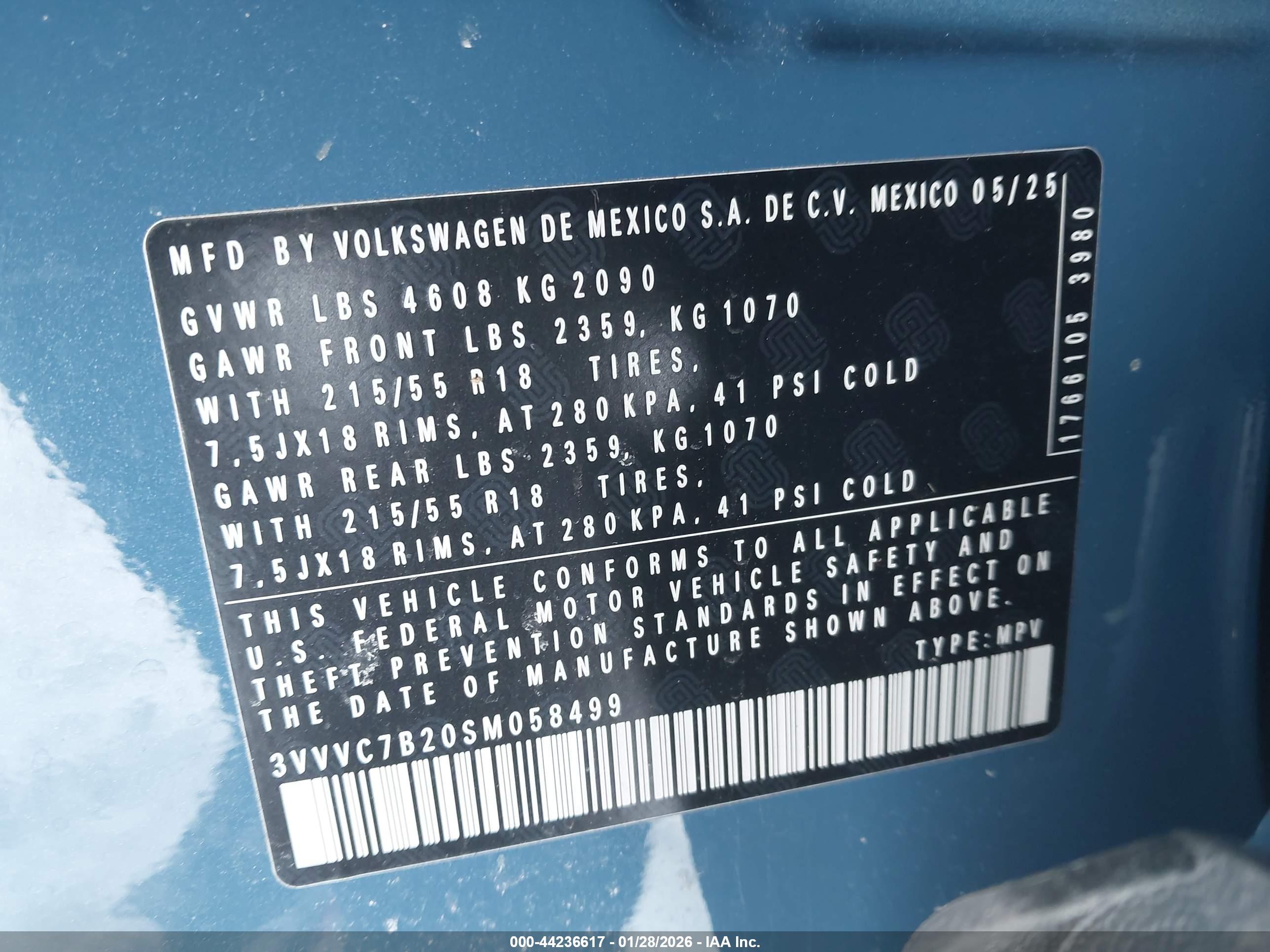 VOLKSWAGEN TAOS image 9