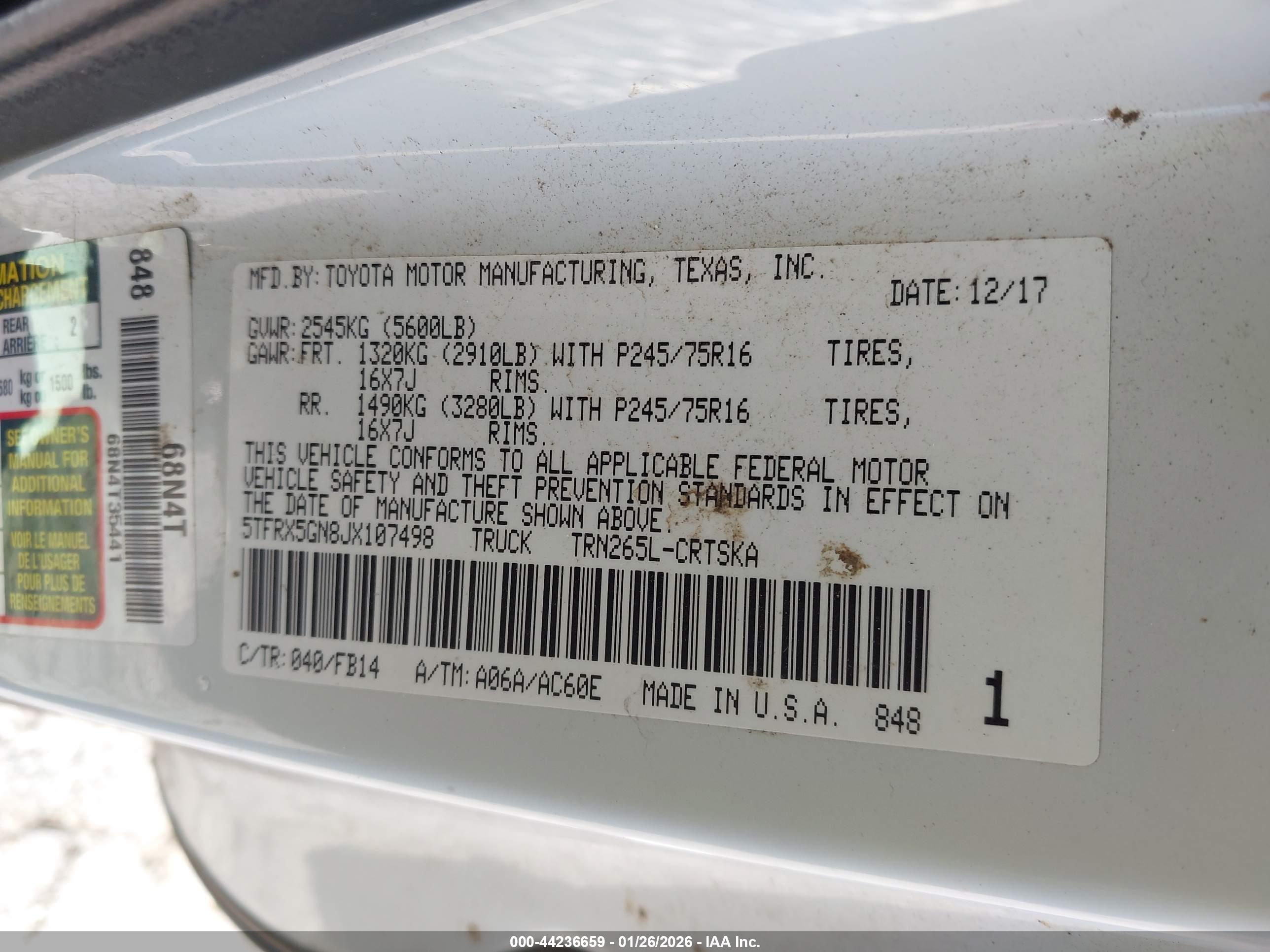 TOYOTA TACOMA image 9