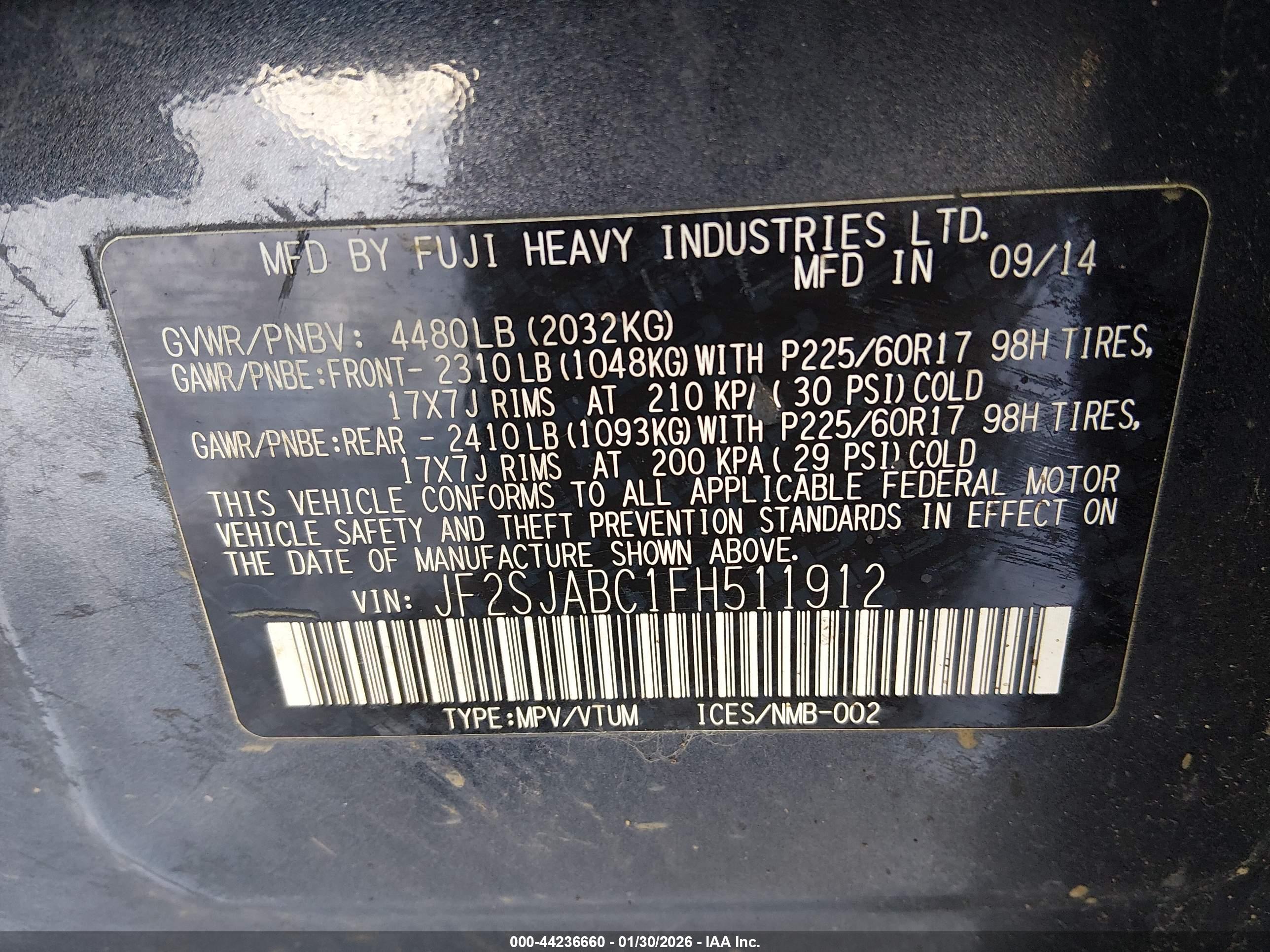 SUBARU FORESTER image 9