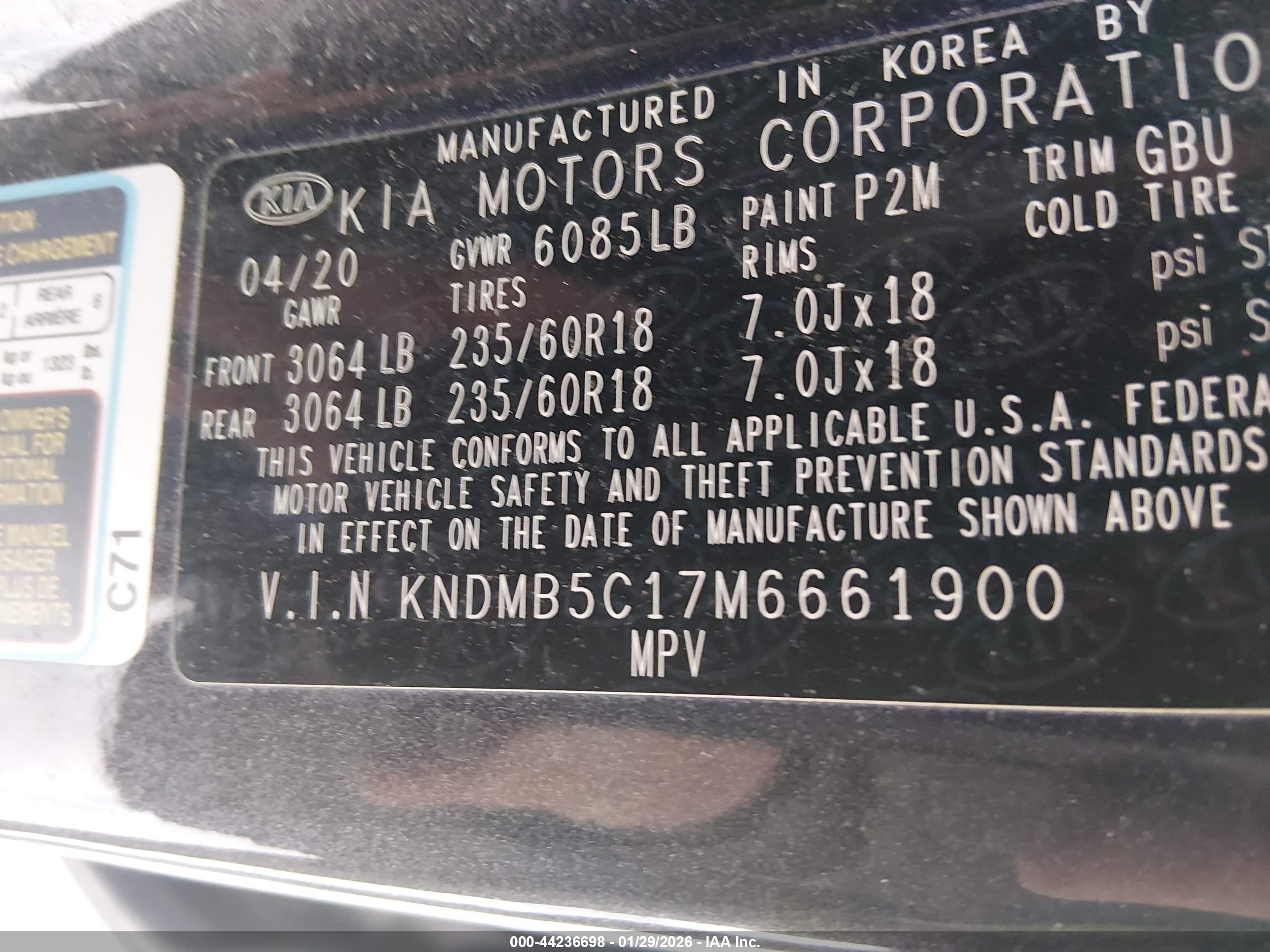 KIA SEDONA image 9