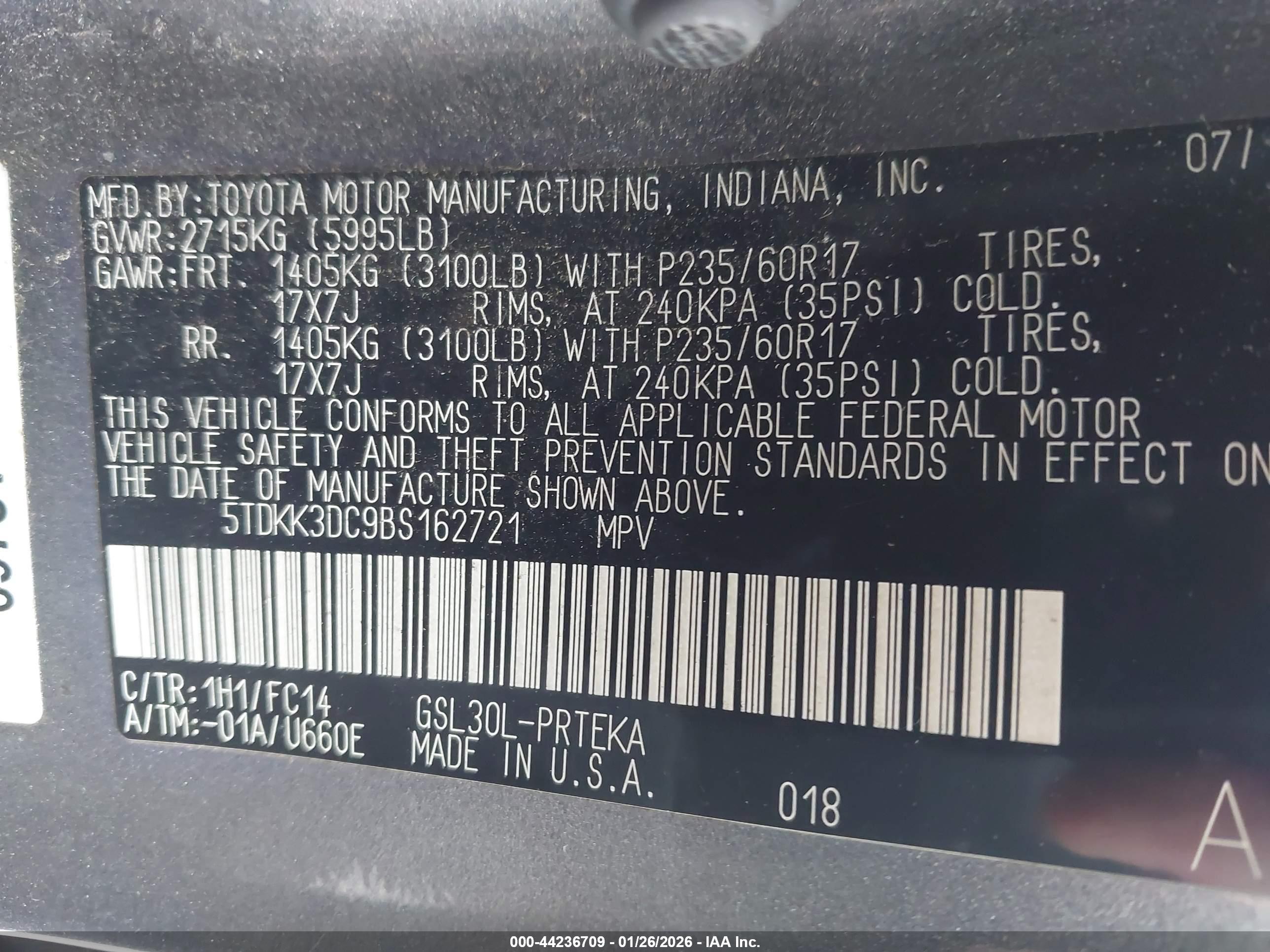 TOYOTA SIENNA image 9