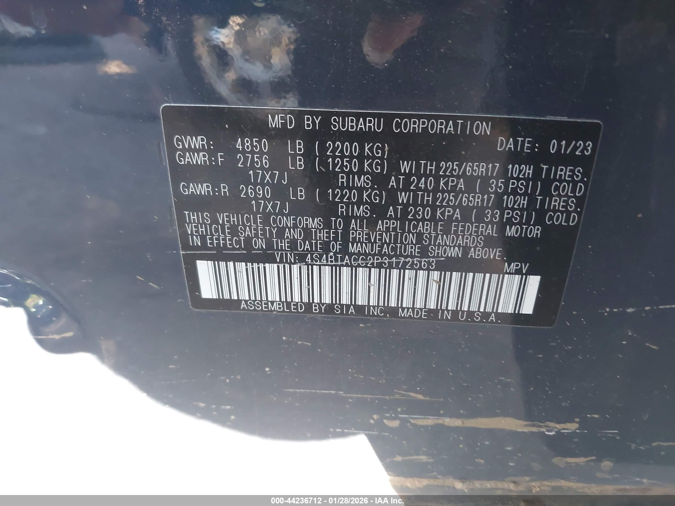 SUBARU OUTBACK image 9