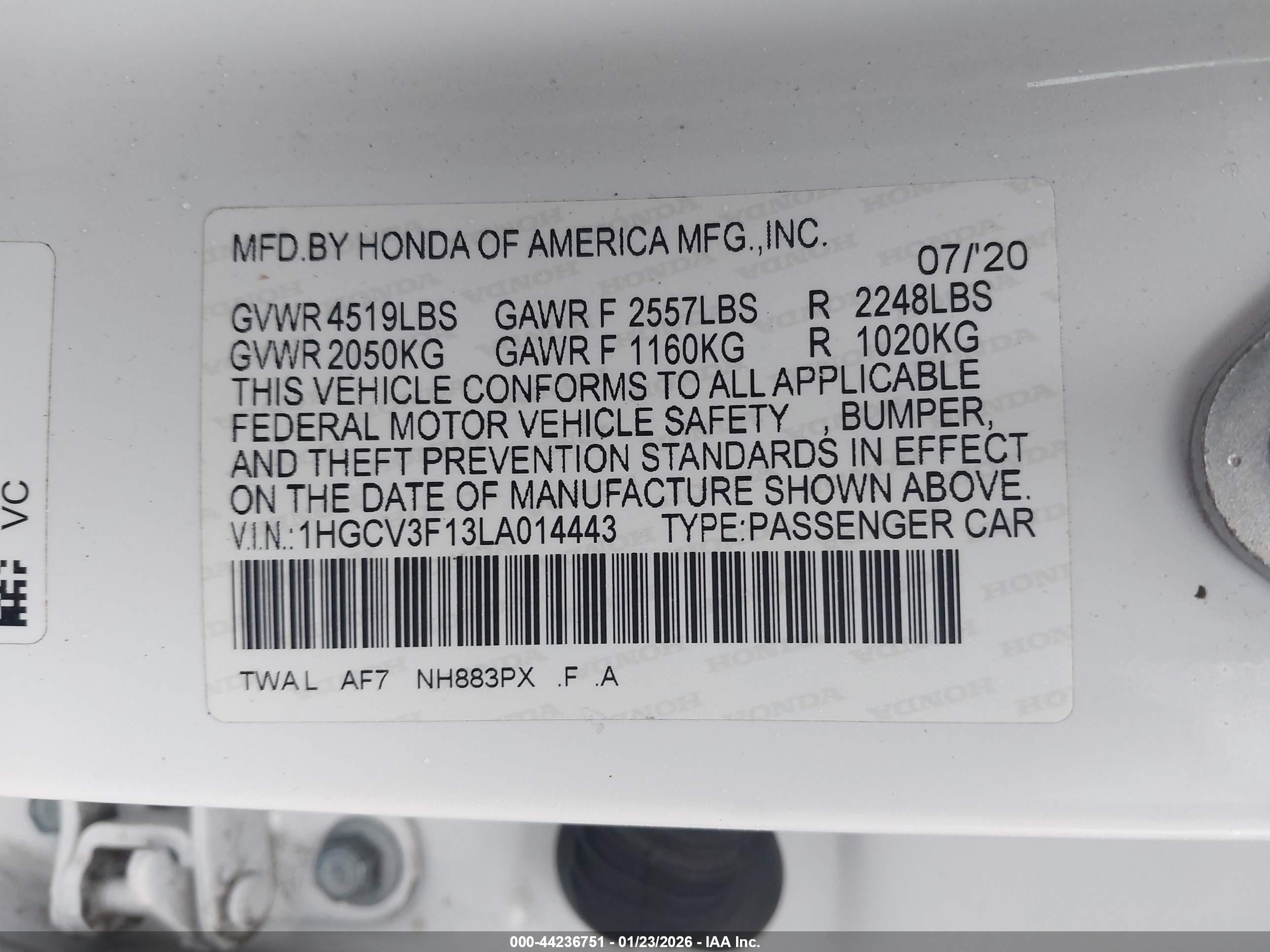HONDA ACCORD image 9
