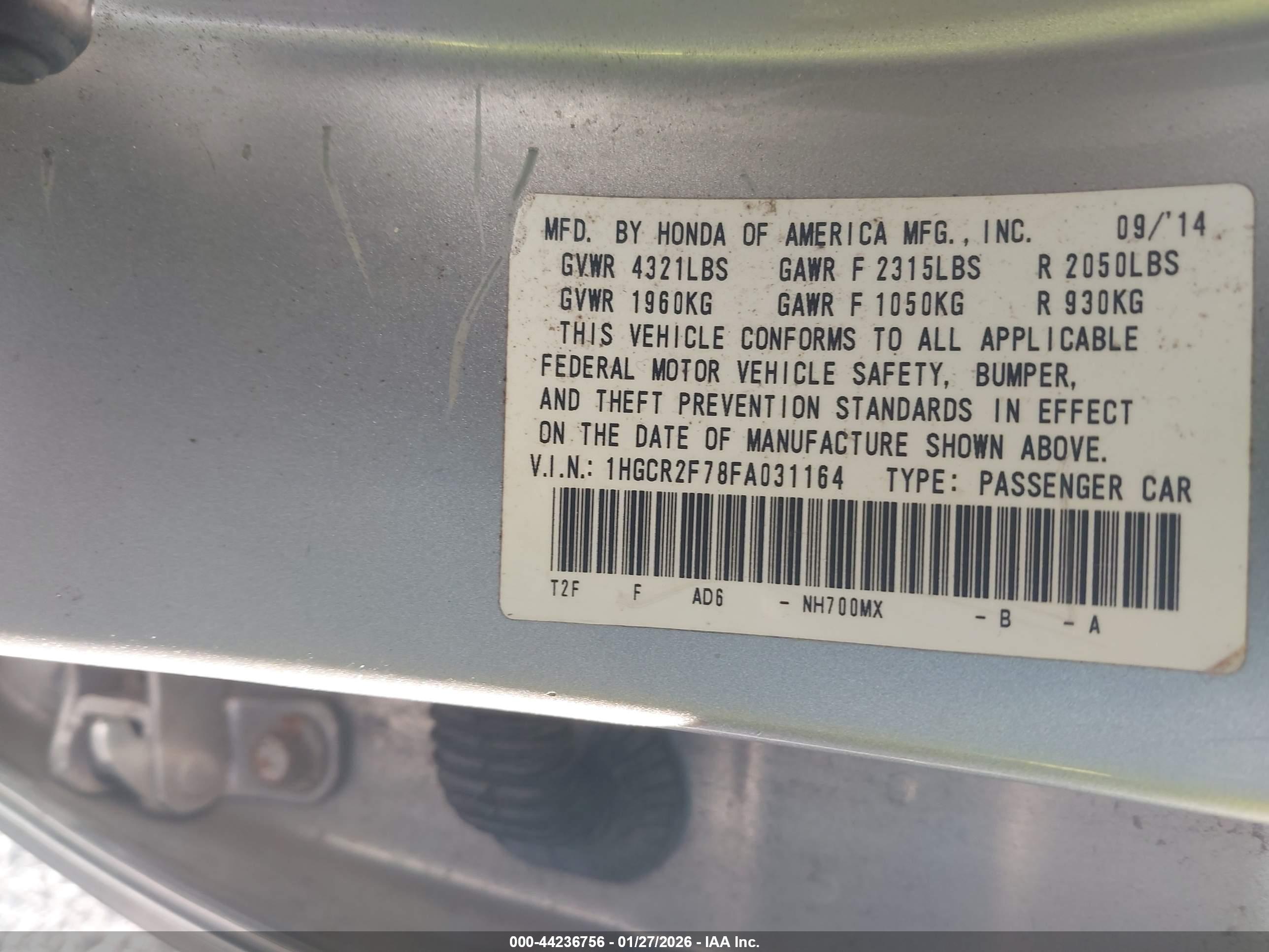 HONDA ACCORD image 9