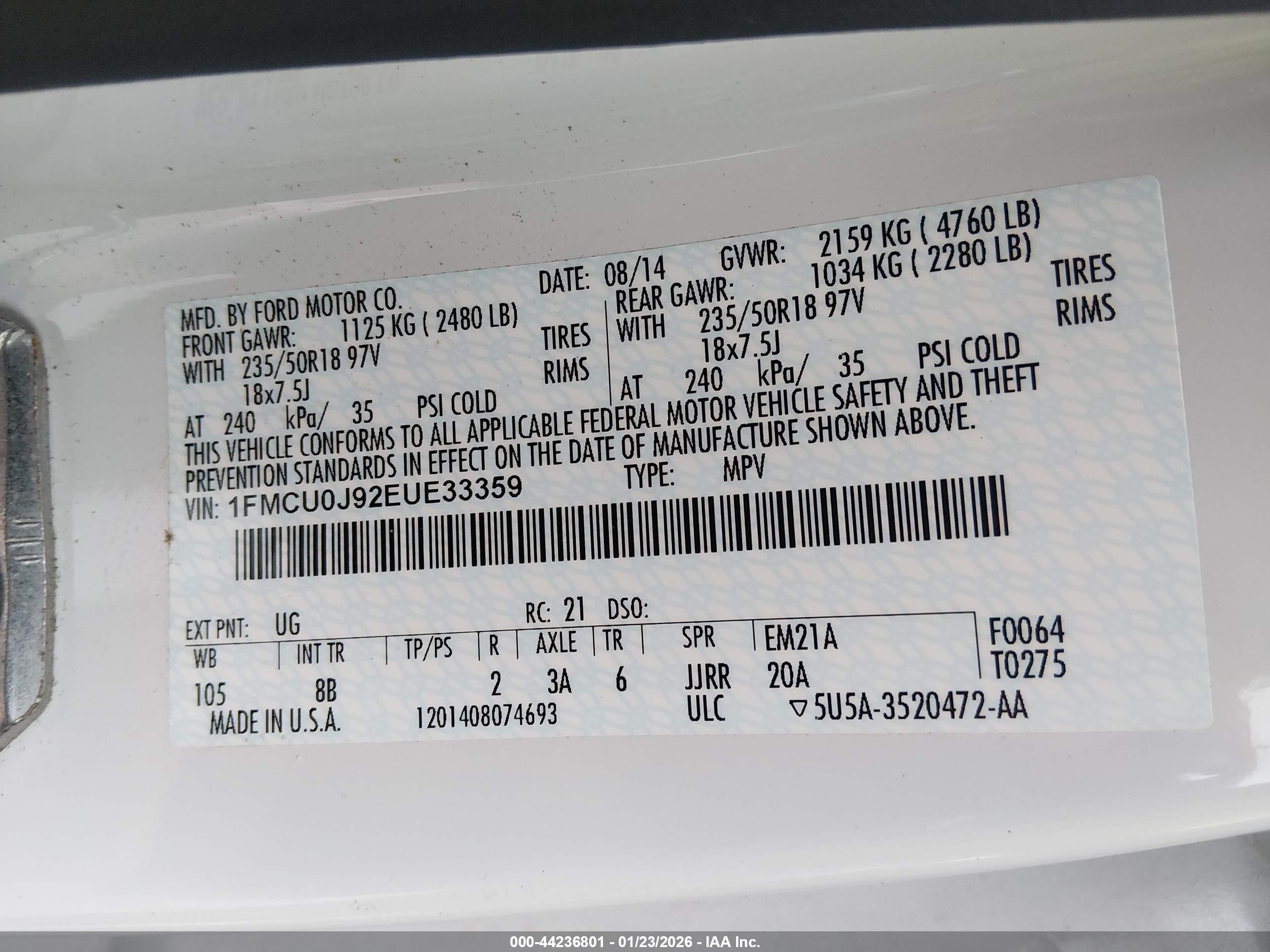 FORD ESCAPE image 9