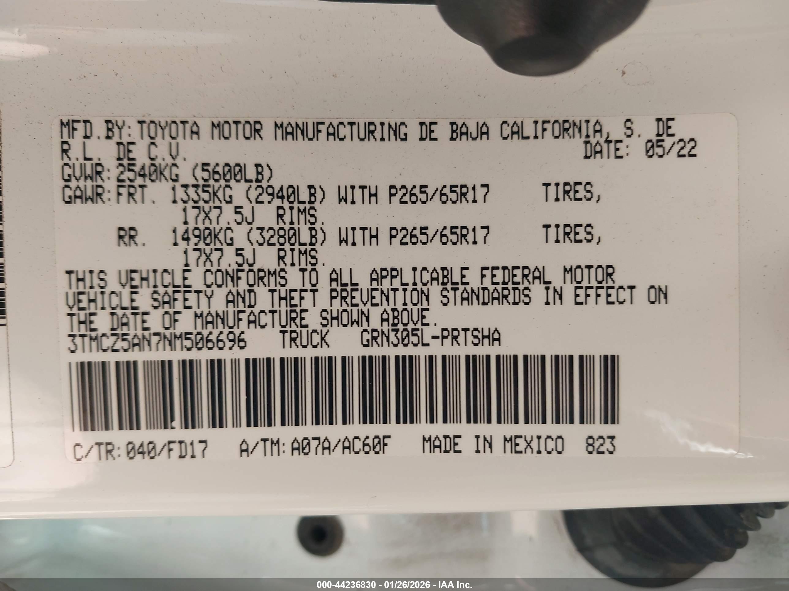 TOYOTA TACOMA image 9