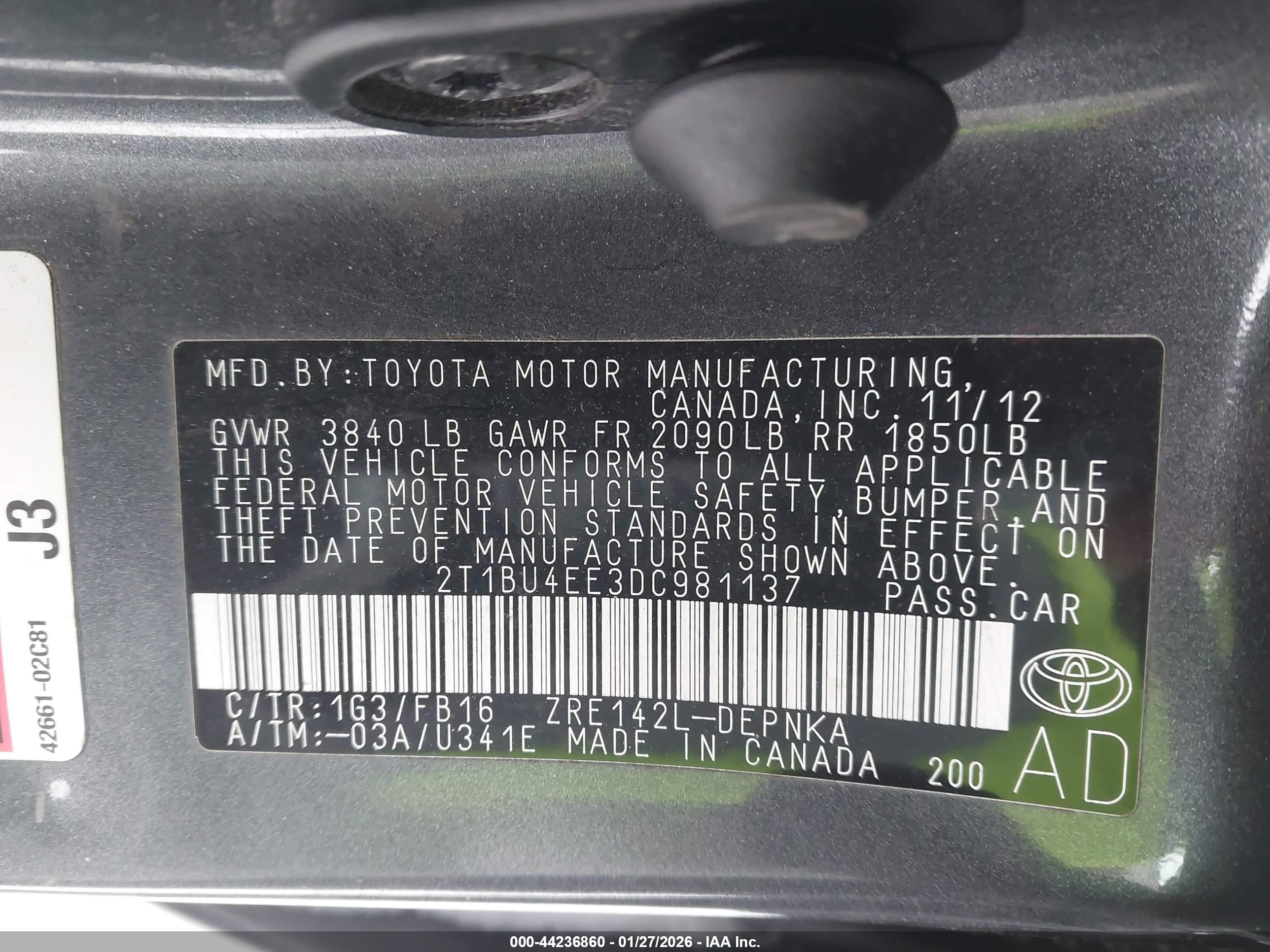 TOYOTA COROLLA image 9