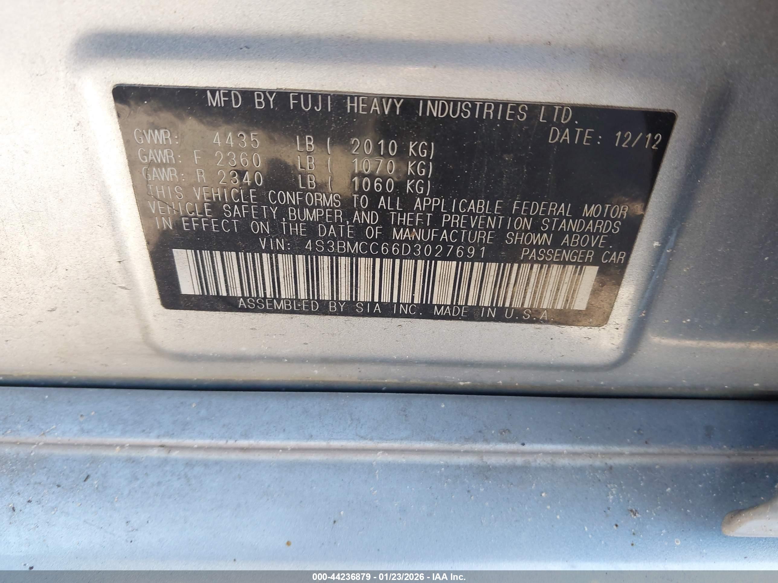 SUBARU LEGACY image 9