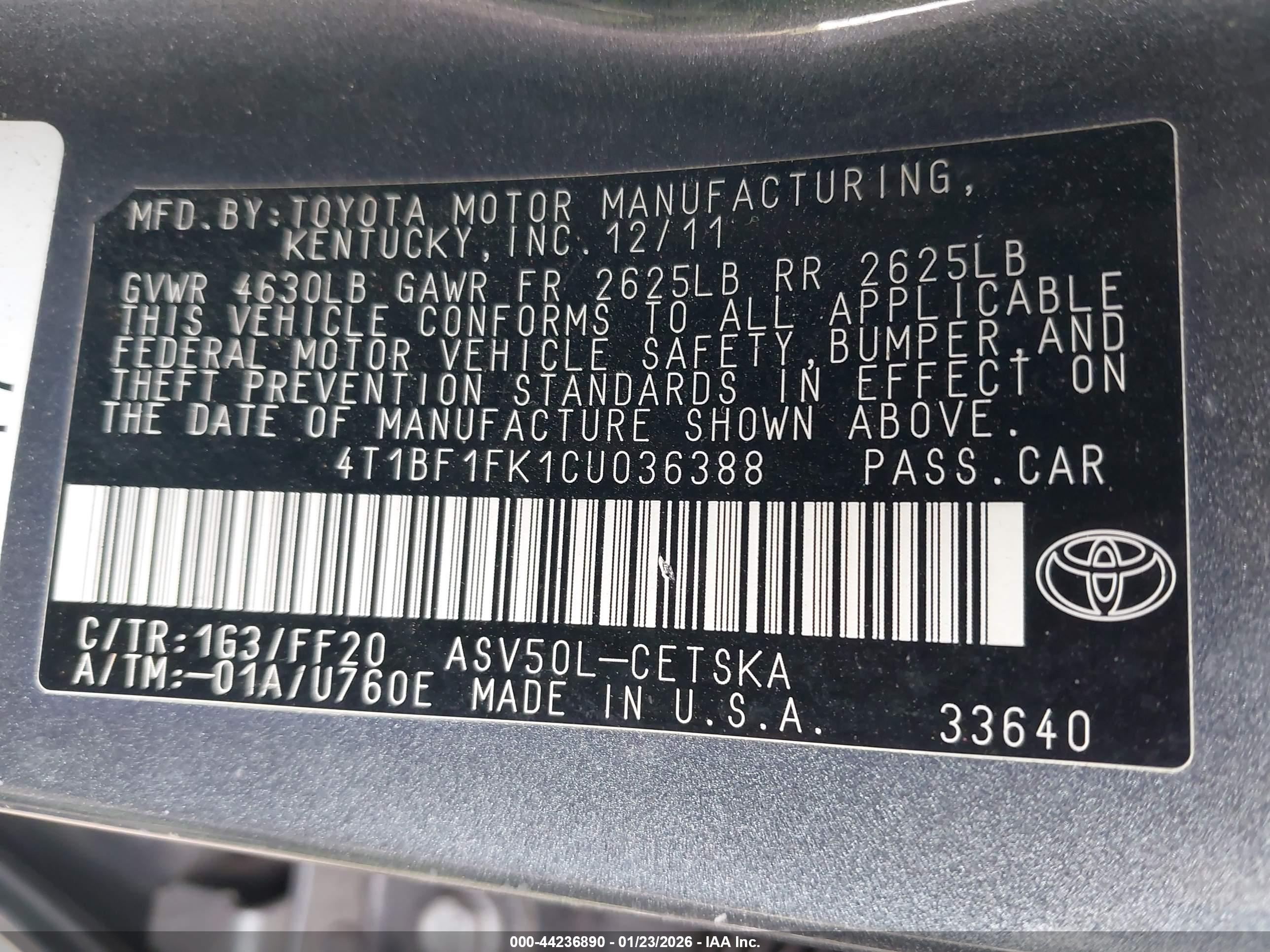 TOYOTA CAMRY image 9