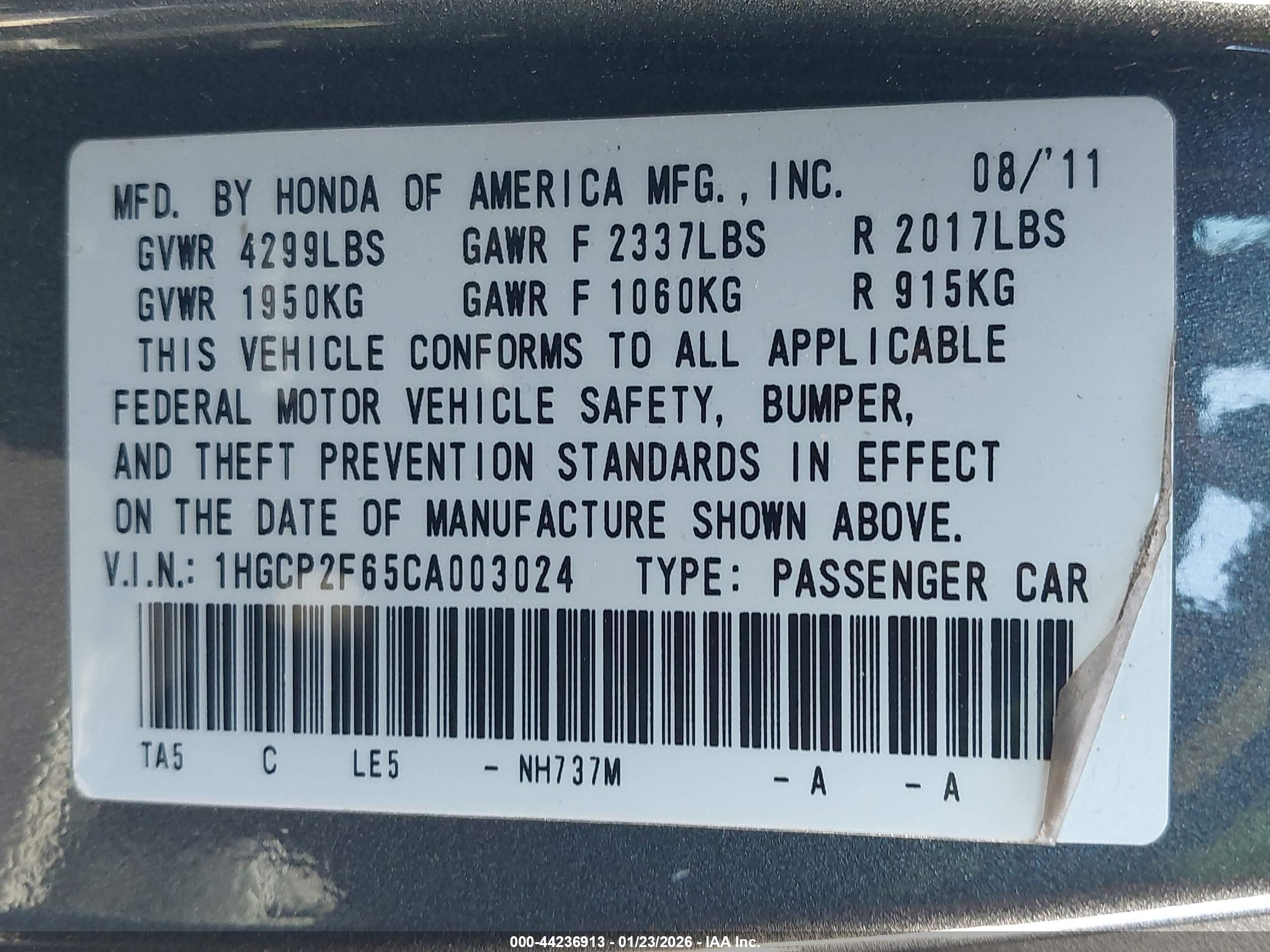 HONDA ACCORD image 9