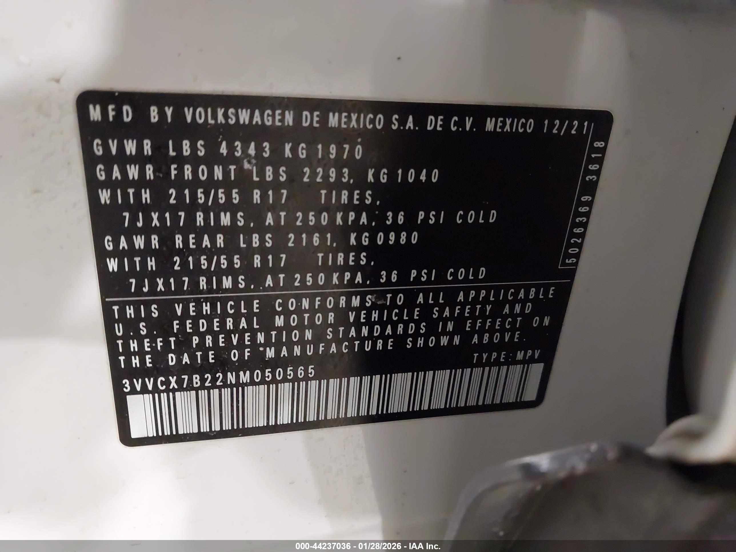 VOLKSWAGEN TAOS image 9
