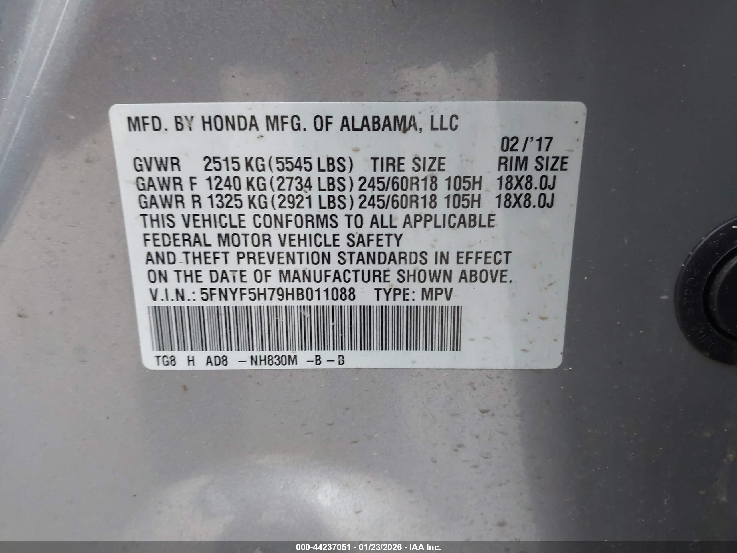 HONDA PILOT image 9