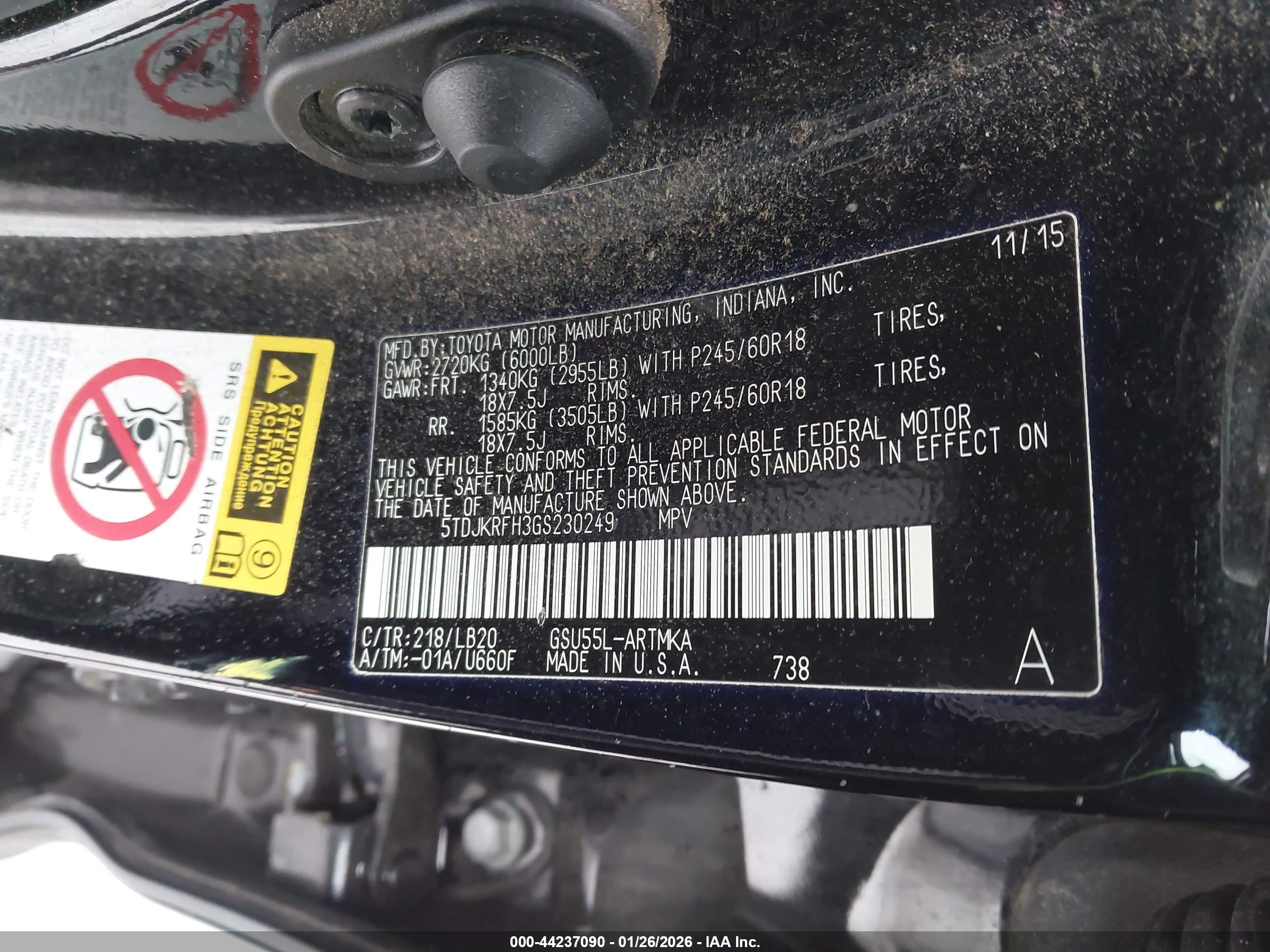 TOYOTA HIGHLANDER image 9
