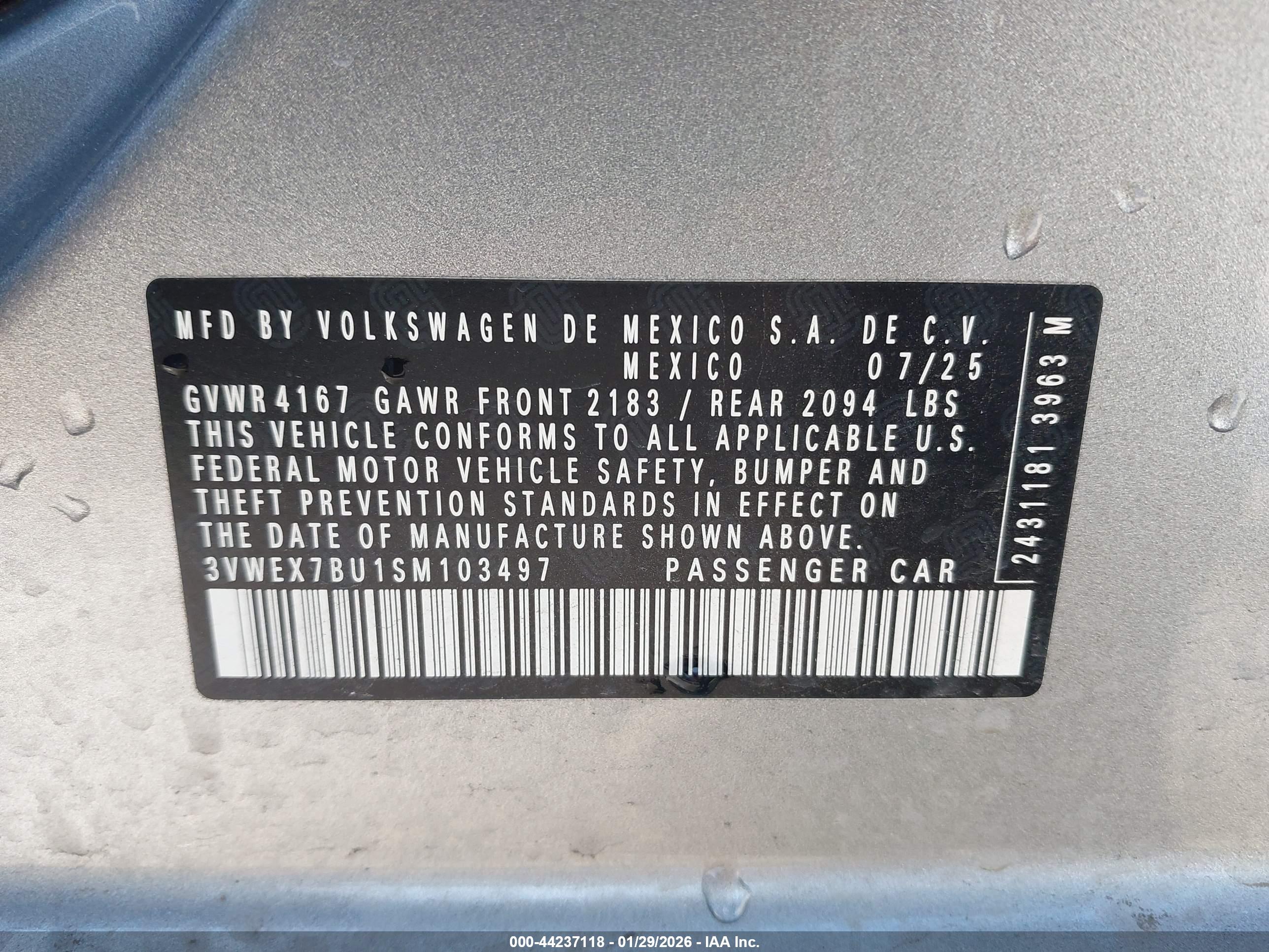 VOLKSWAGEN JETTA image 9