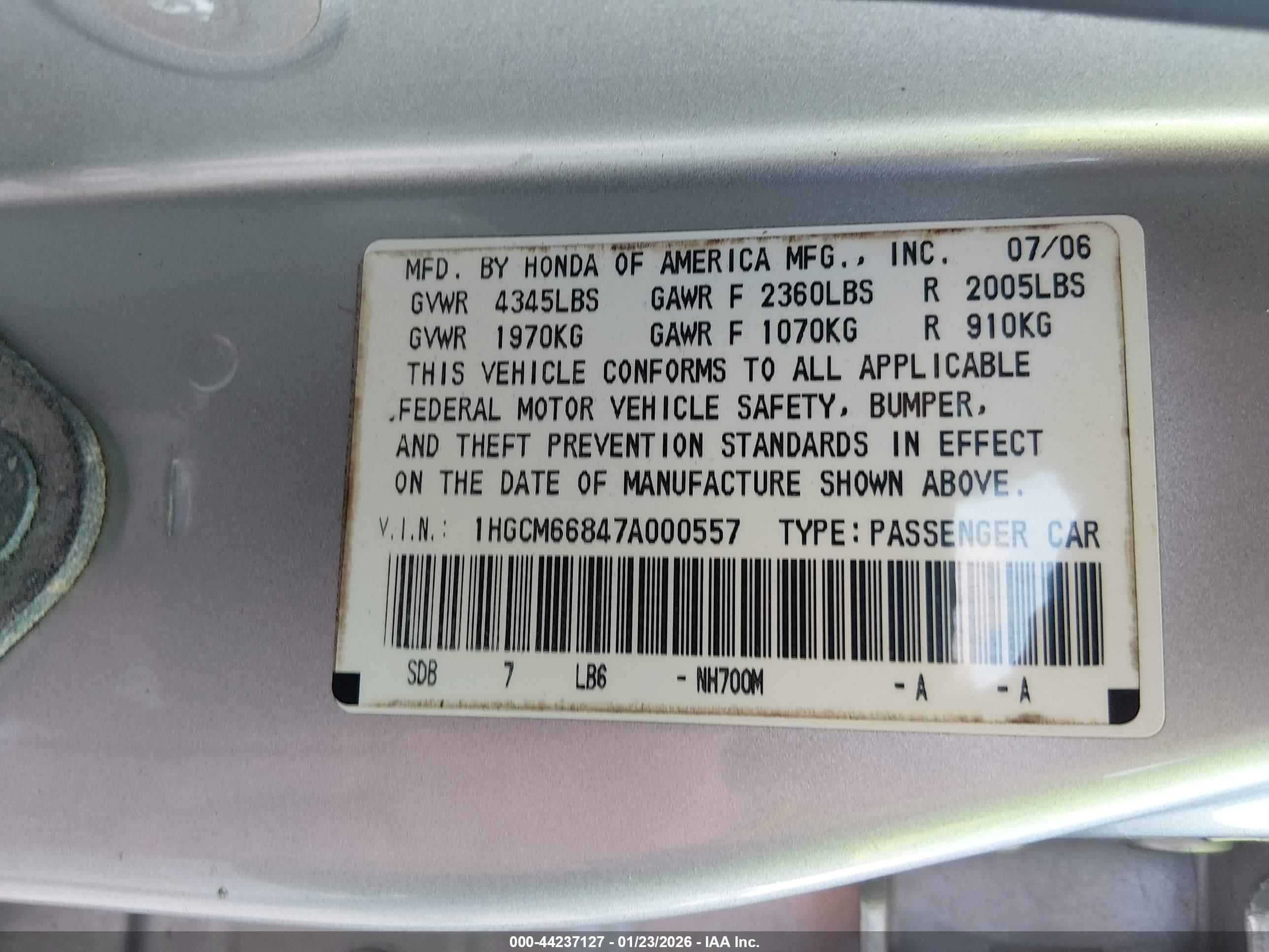 HONDA ACCORD image 9