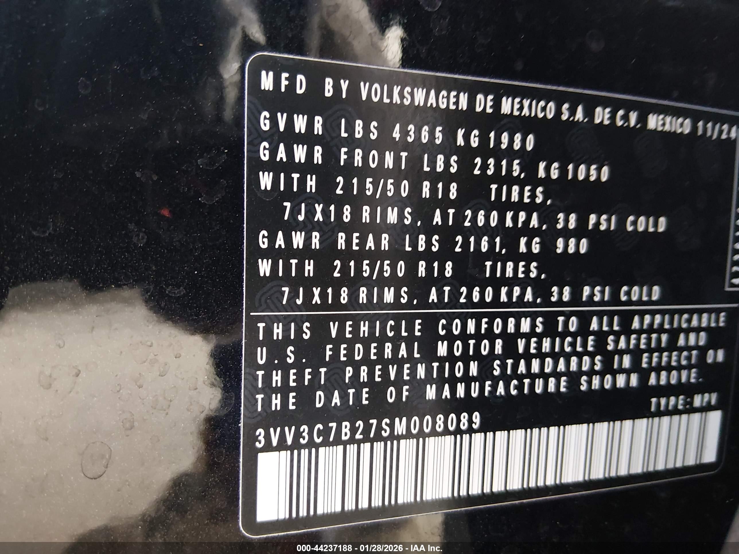 VOLKSWAGEN TAOS image 9