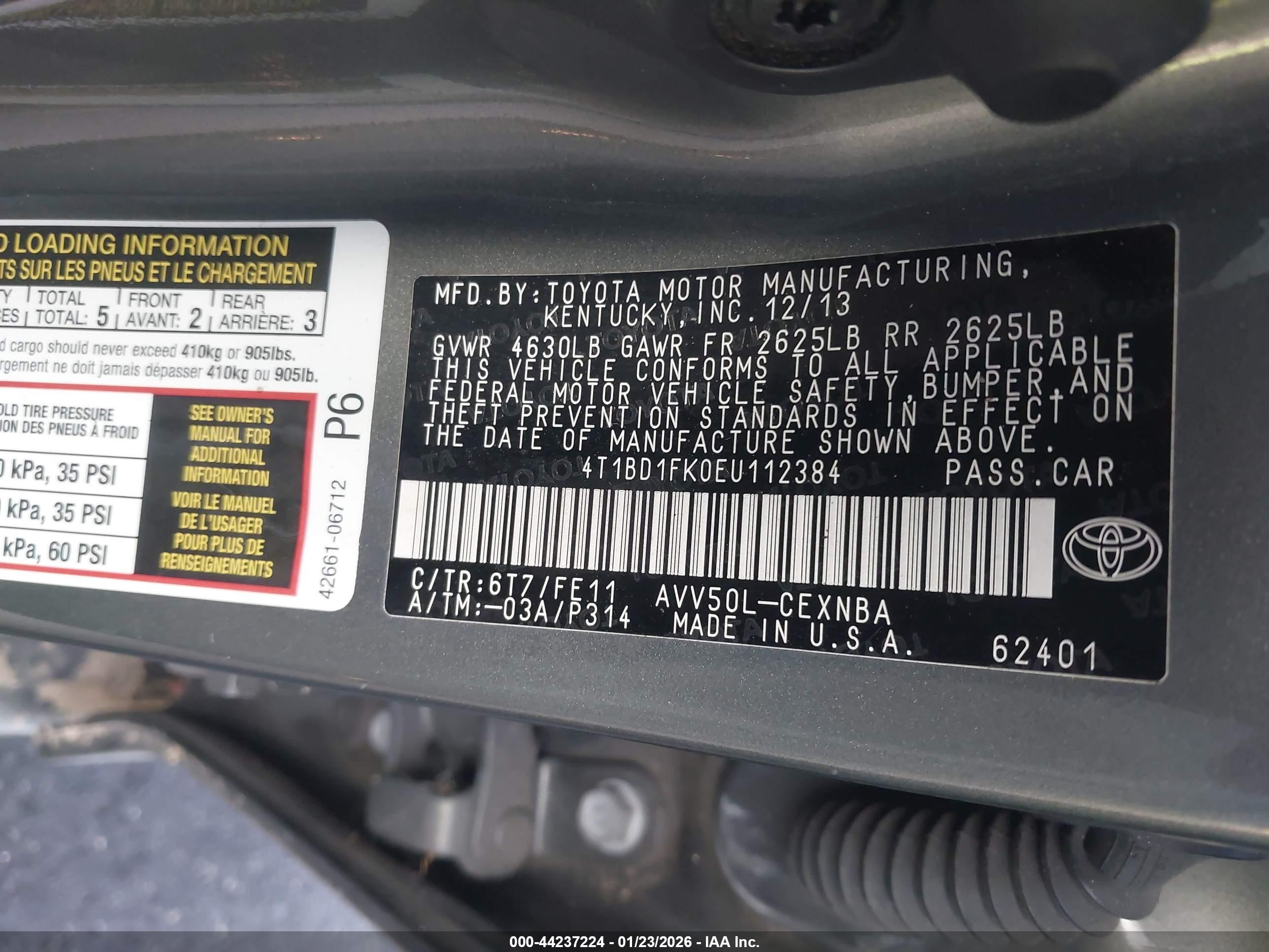 TOYOTA CAMRY image 9