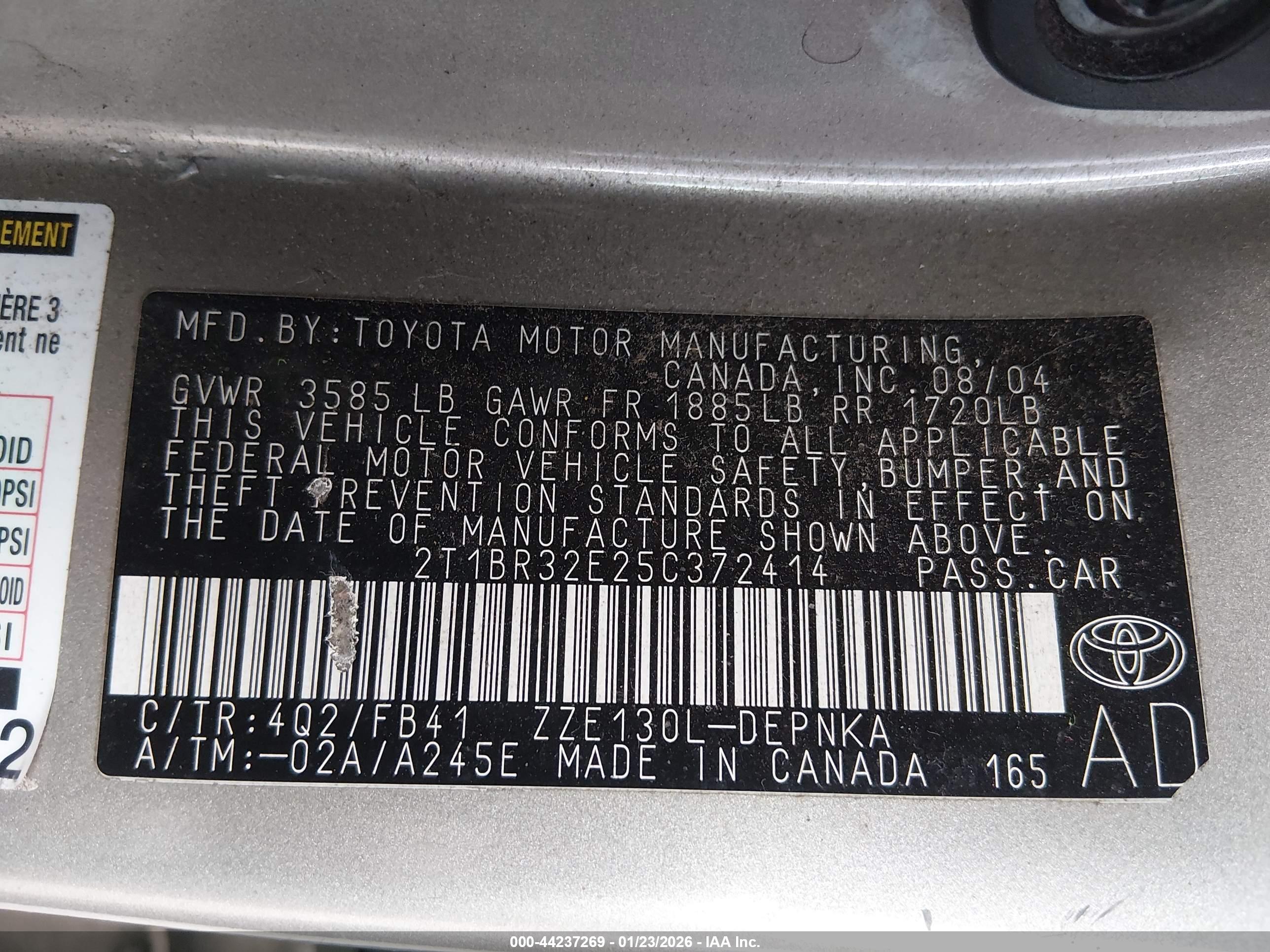TOYOTA COROLLA image 9