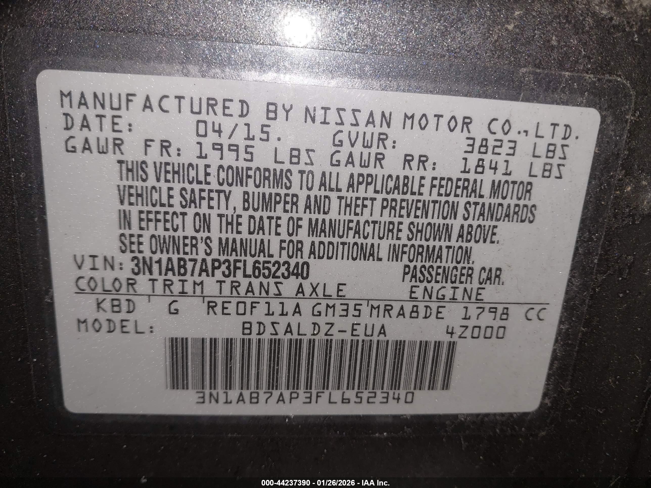 NISSAN SENTRA image 9