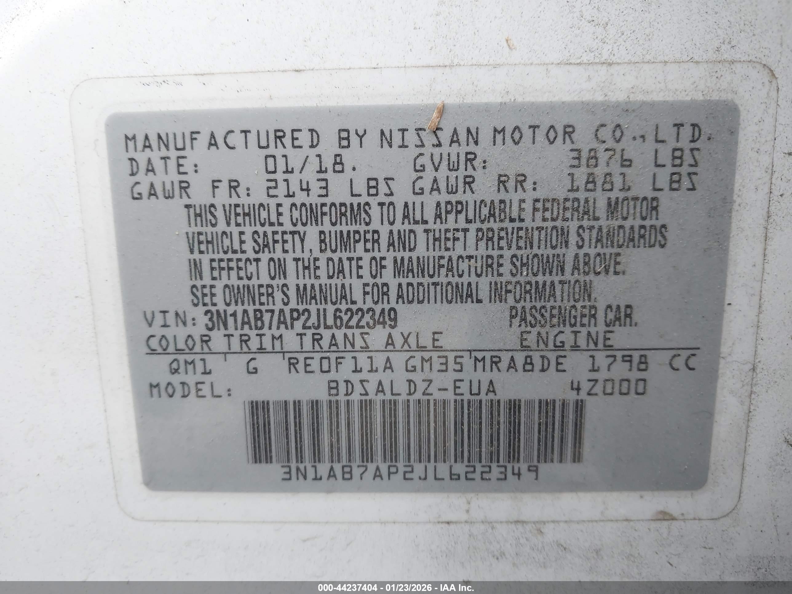 NISSAN SENTRA image 9