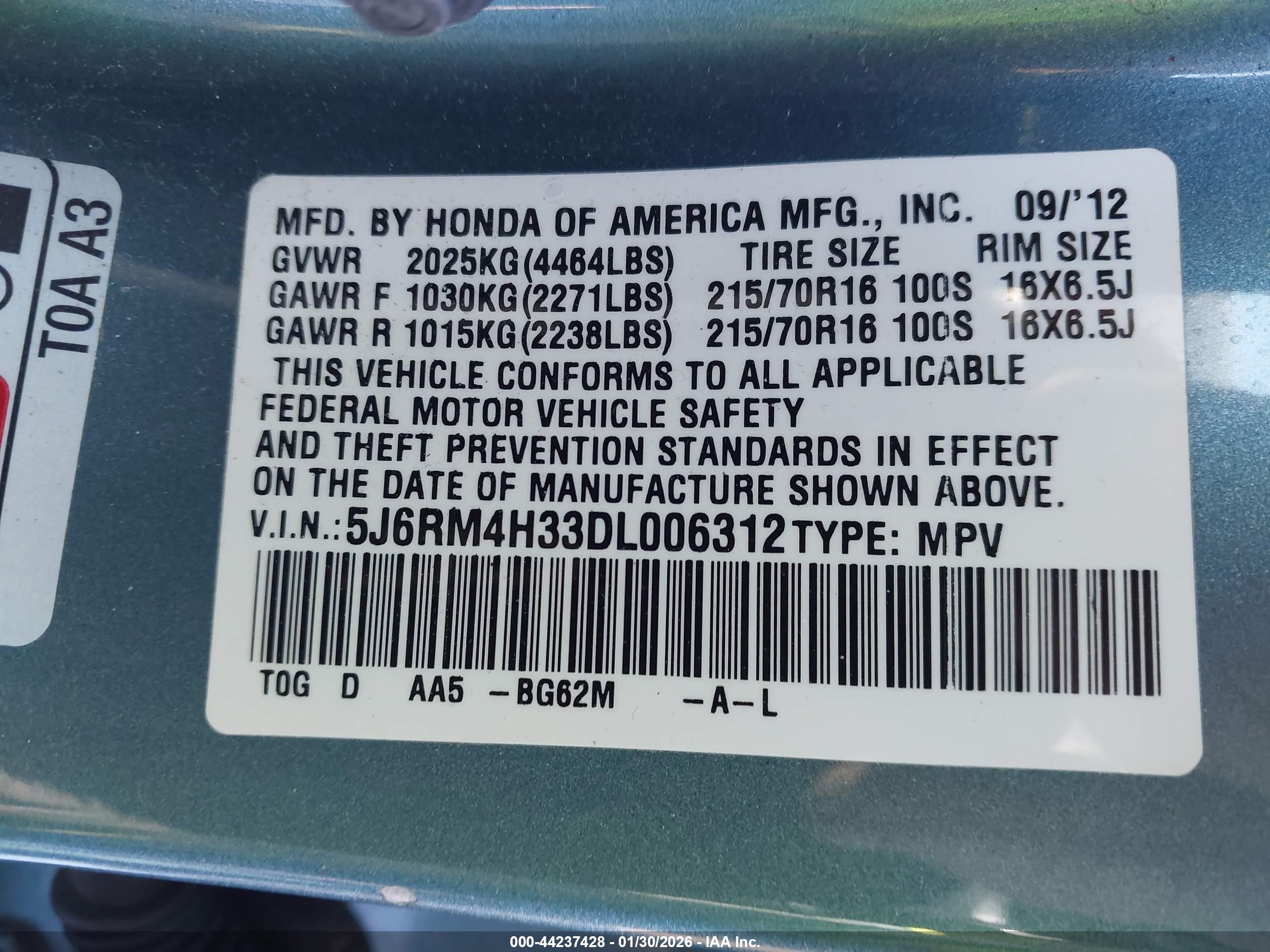HONDA CR-V image 9