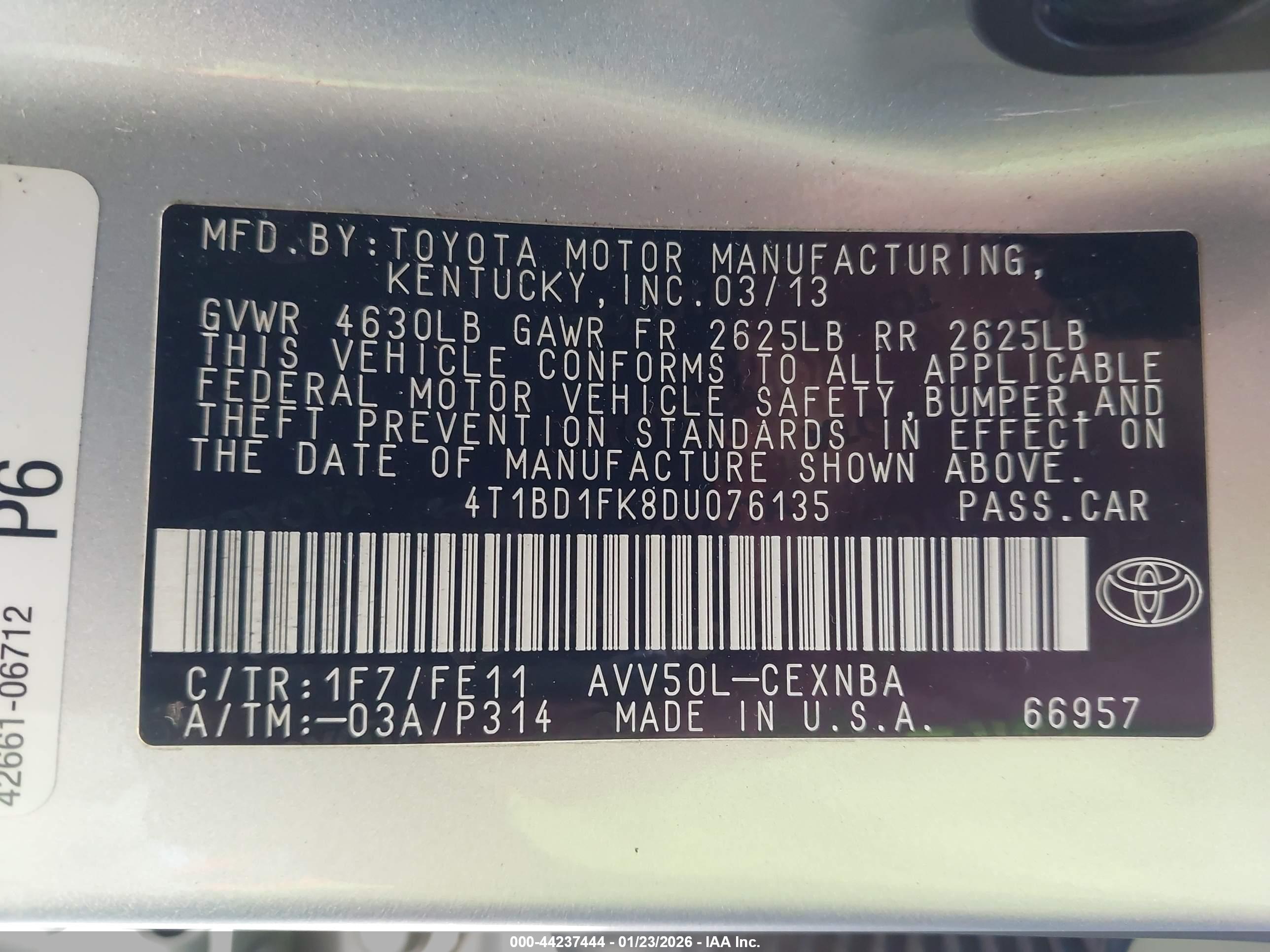 TOYOTA CAMRY image 9